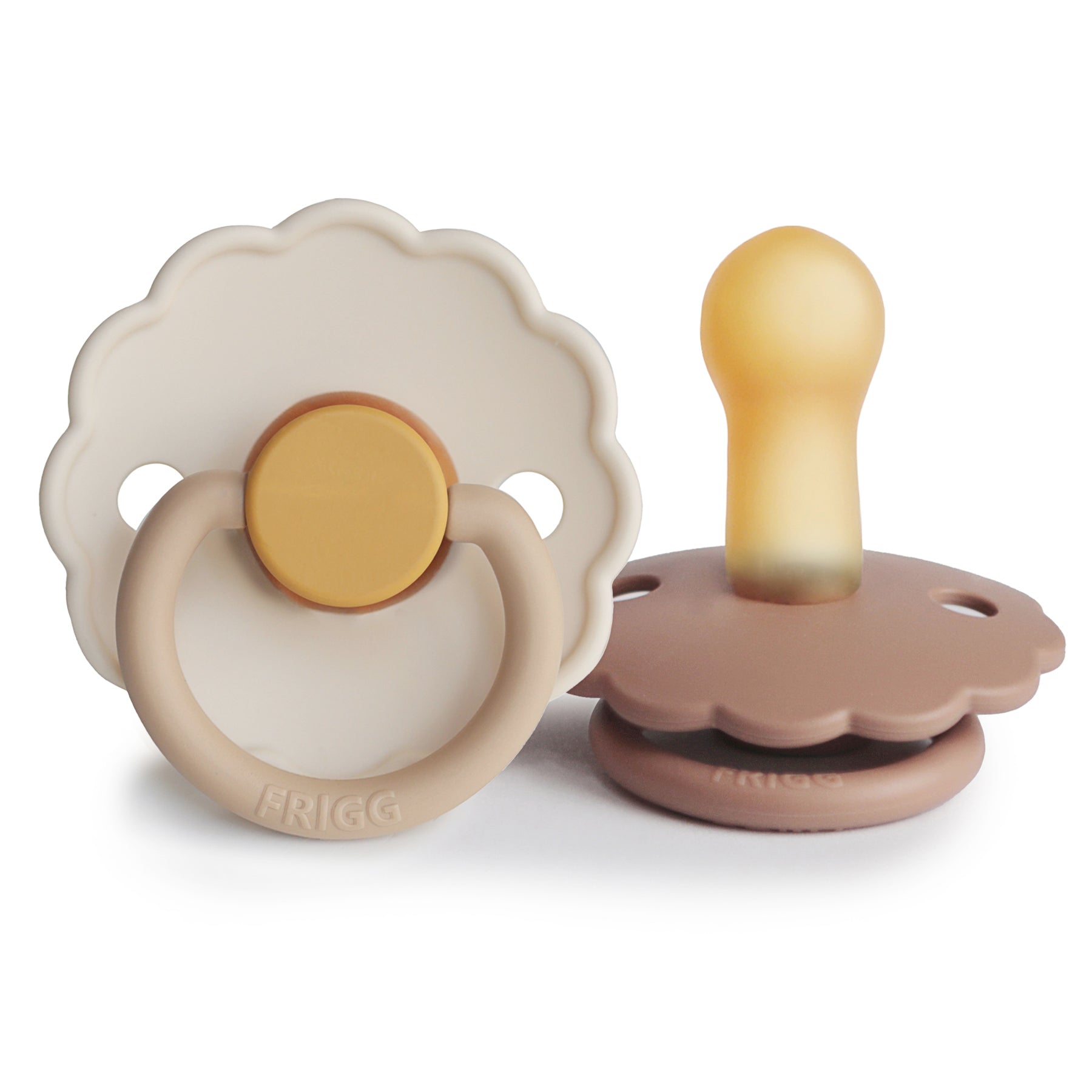 FRIGG Daisy Natural Rubber Pacifier 2-Pack {Drop Ship}