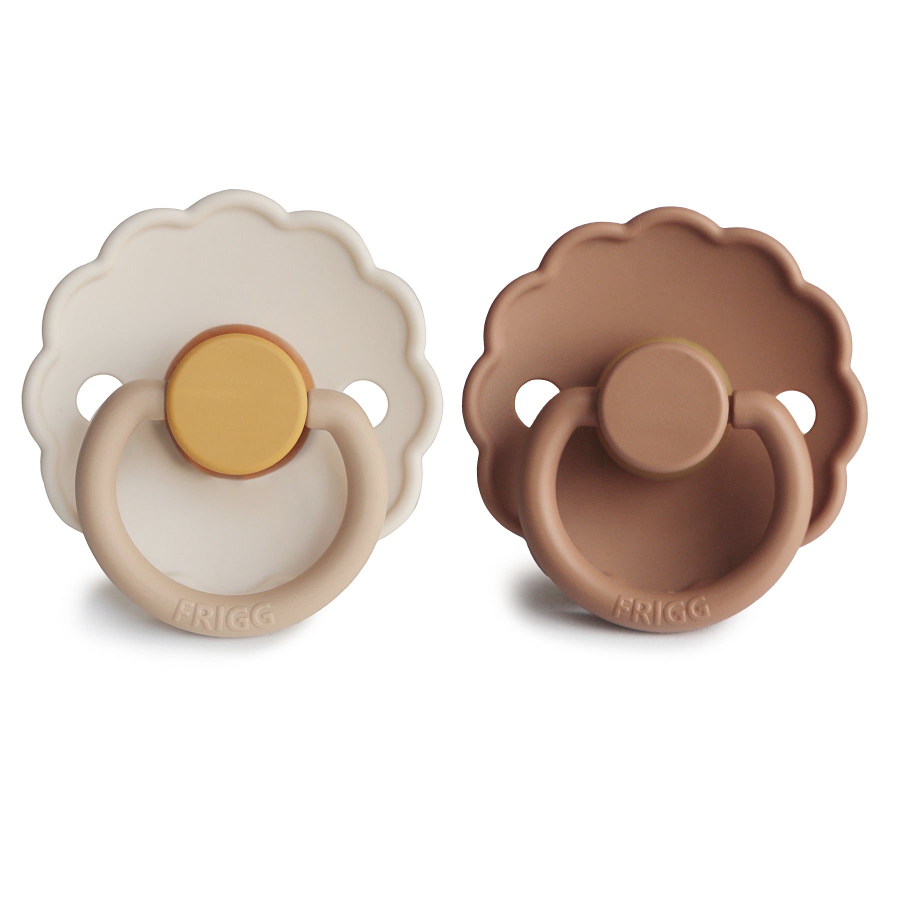 FRIGG Daisy Natural Rubber Pacifier 2-Pack {Drop Ship}