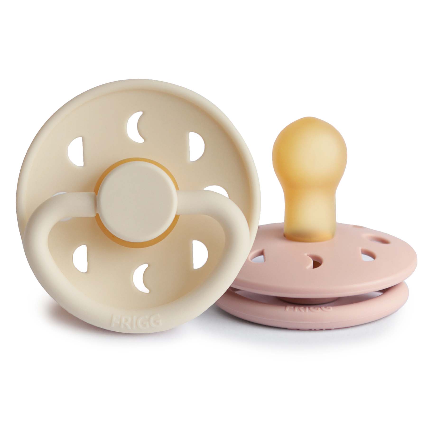 FRIGG Moon Natural Rubber Pacifier 2-Pack {Drop Ship}