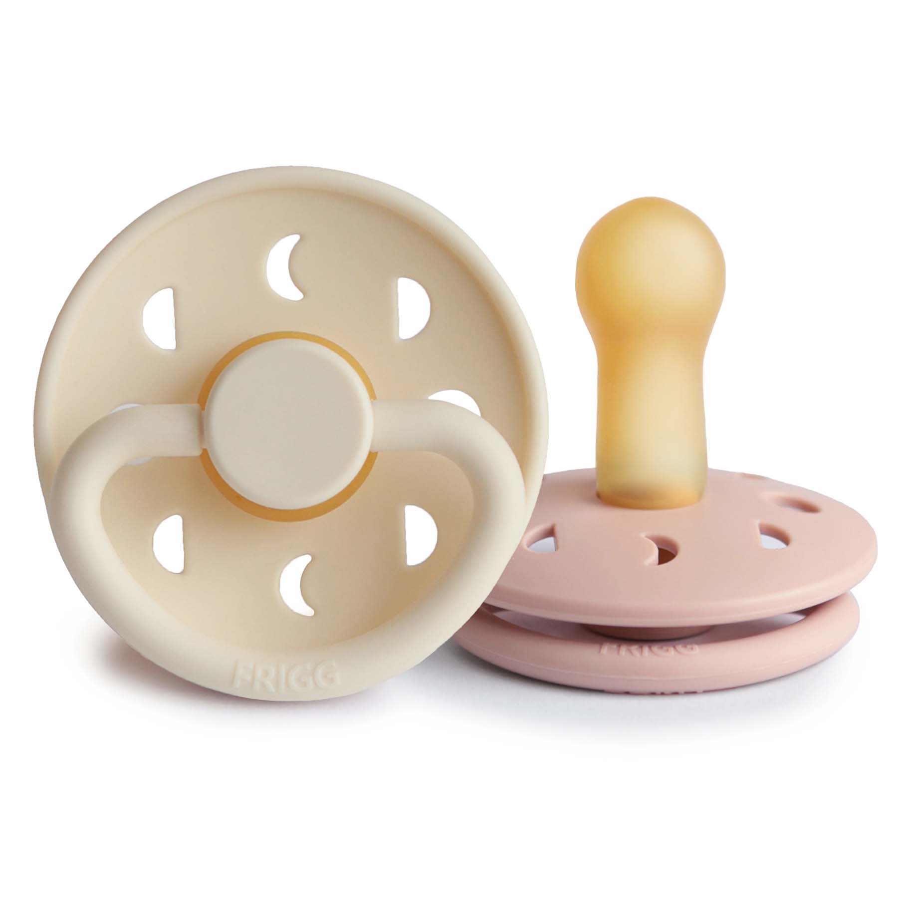 FRIGG Moon Natural Rubber Pacifier 2-Pack {Drop Ship}