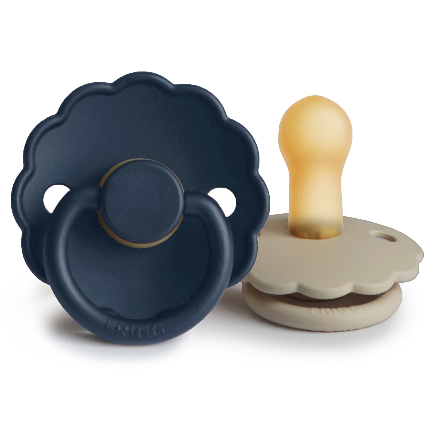 FRIGG Daisy Natural Rubber Pacifier 2-Pack {Drop Ship}