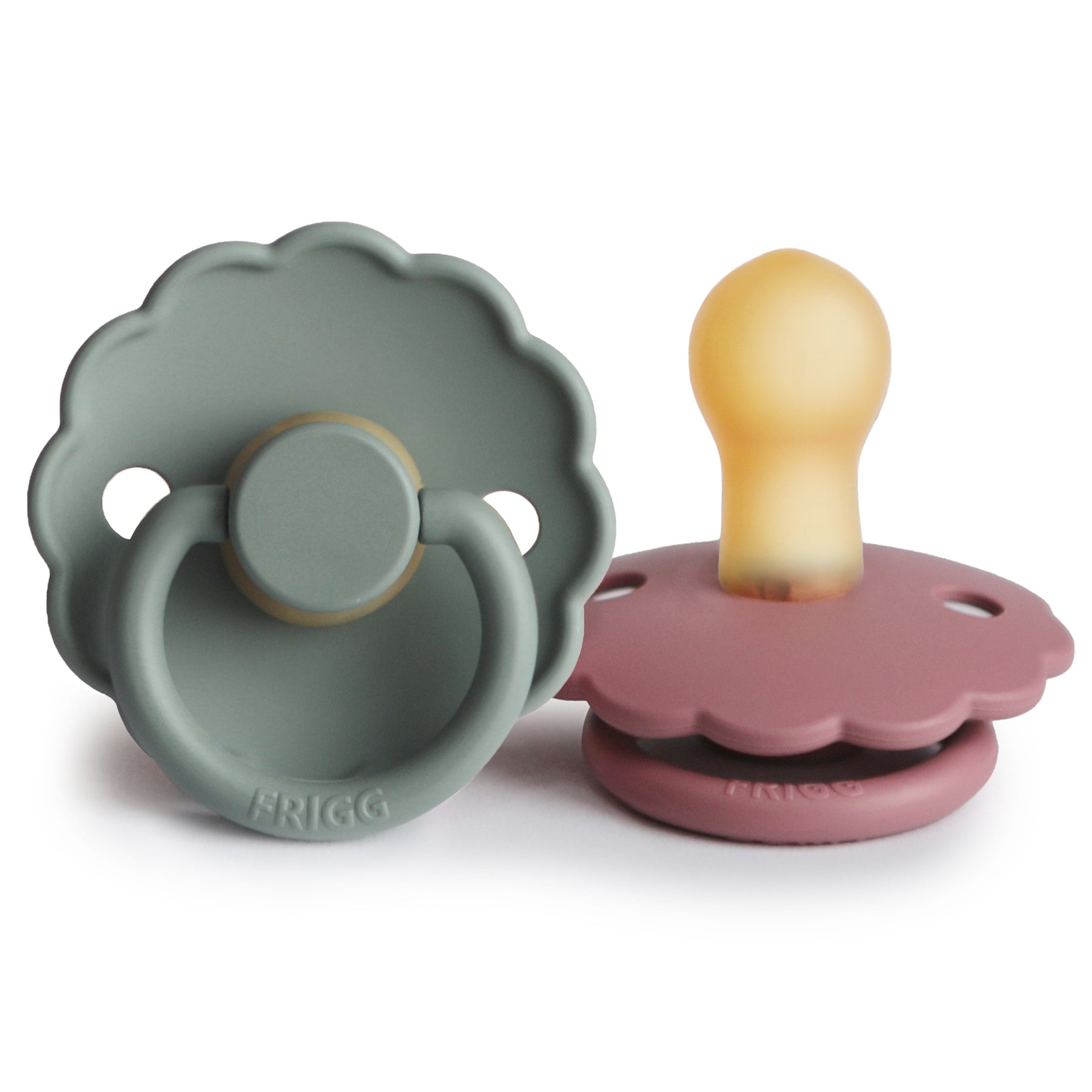 FRIGG Daisy Natural Rubber Pacifier 2-Pack {Drop Ship}