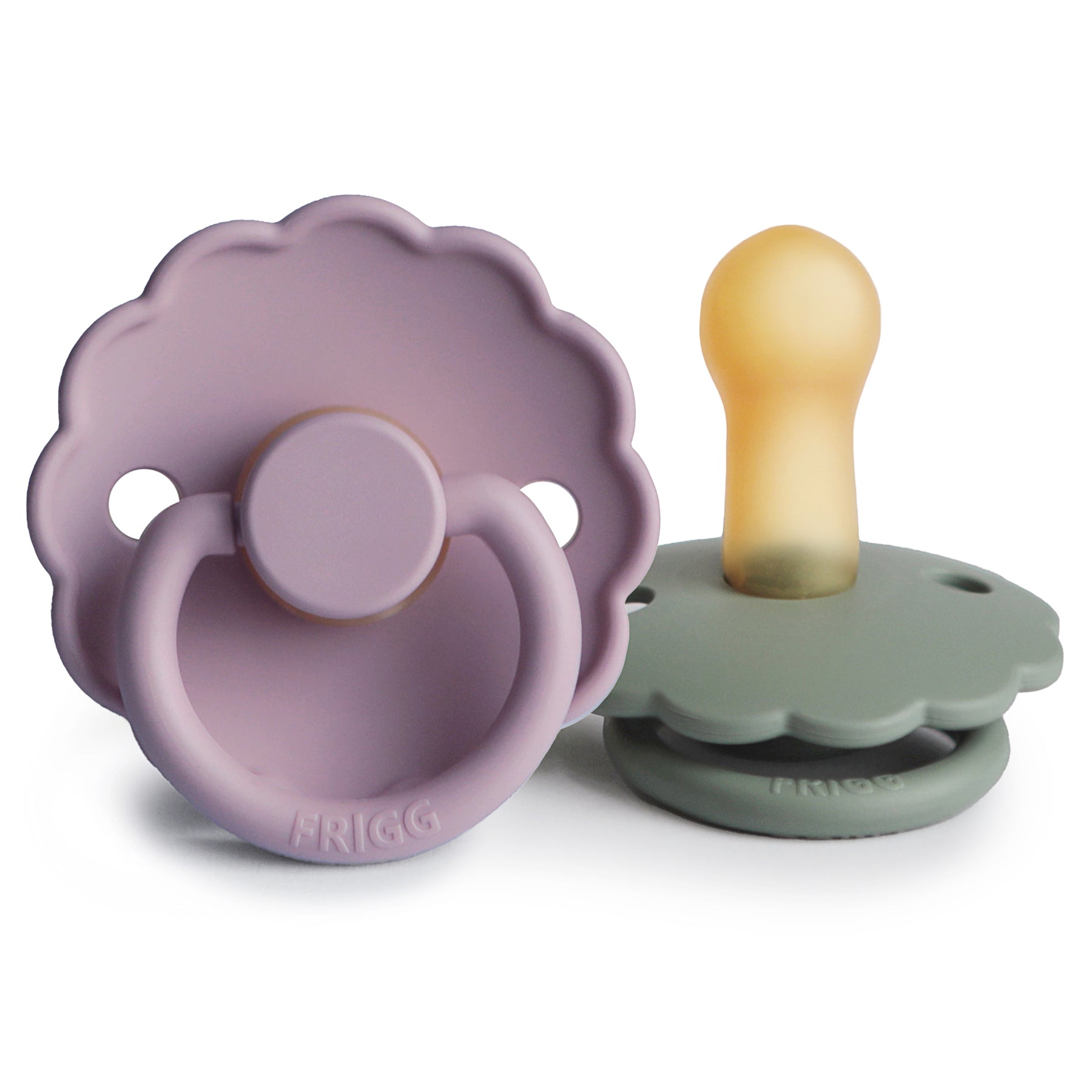 FRIGG Daisy Natural Rubber Pacifier 2-Pack {Drop Ship}