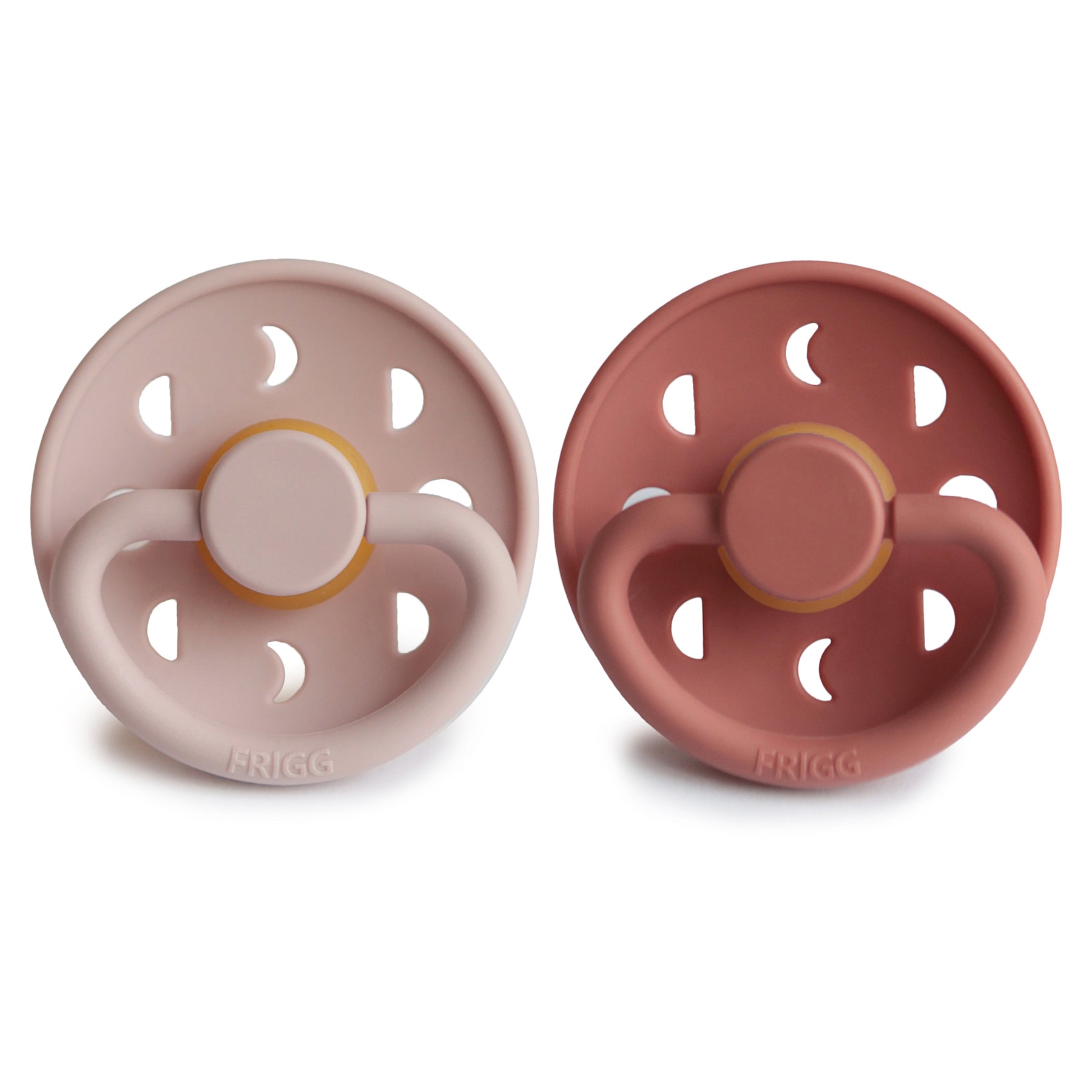 FRIGG Moon Natural Rubber Pacifier 2-Pack {Drop Ship}
