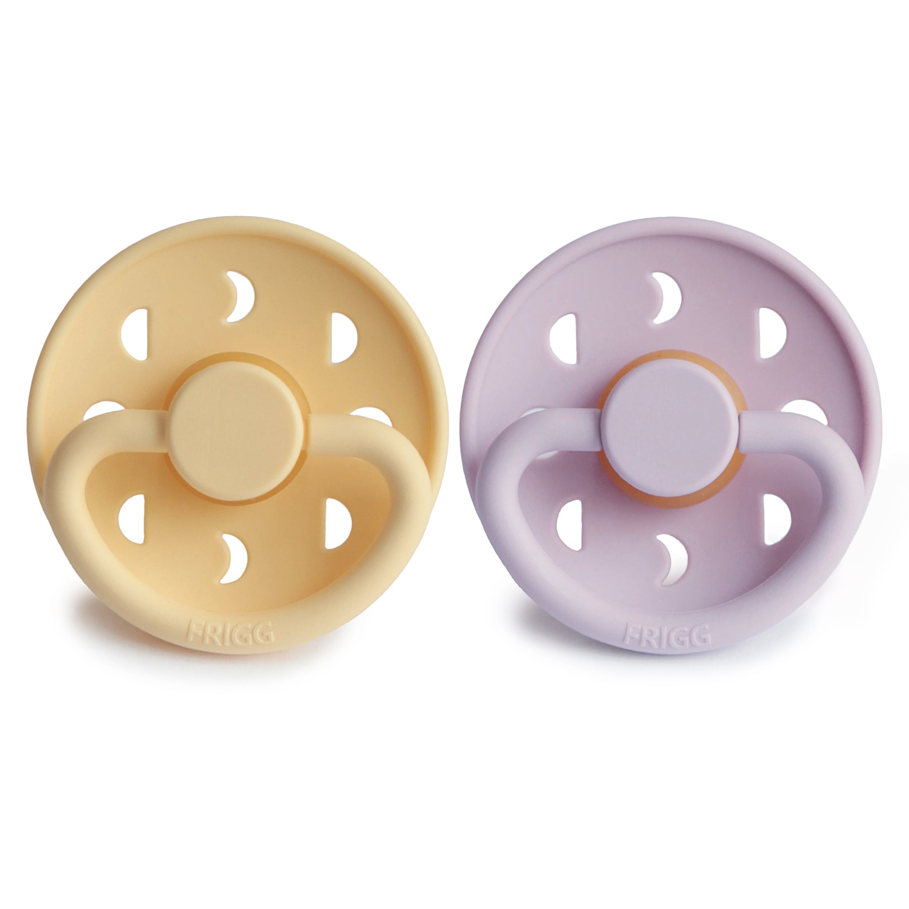 FRIGG Moon Natural Rubber Pacifier 2-Pack {Drop Ship}