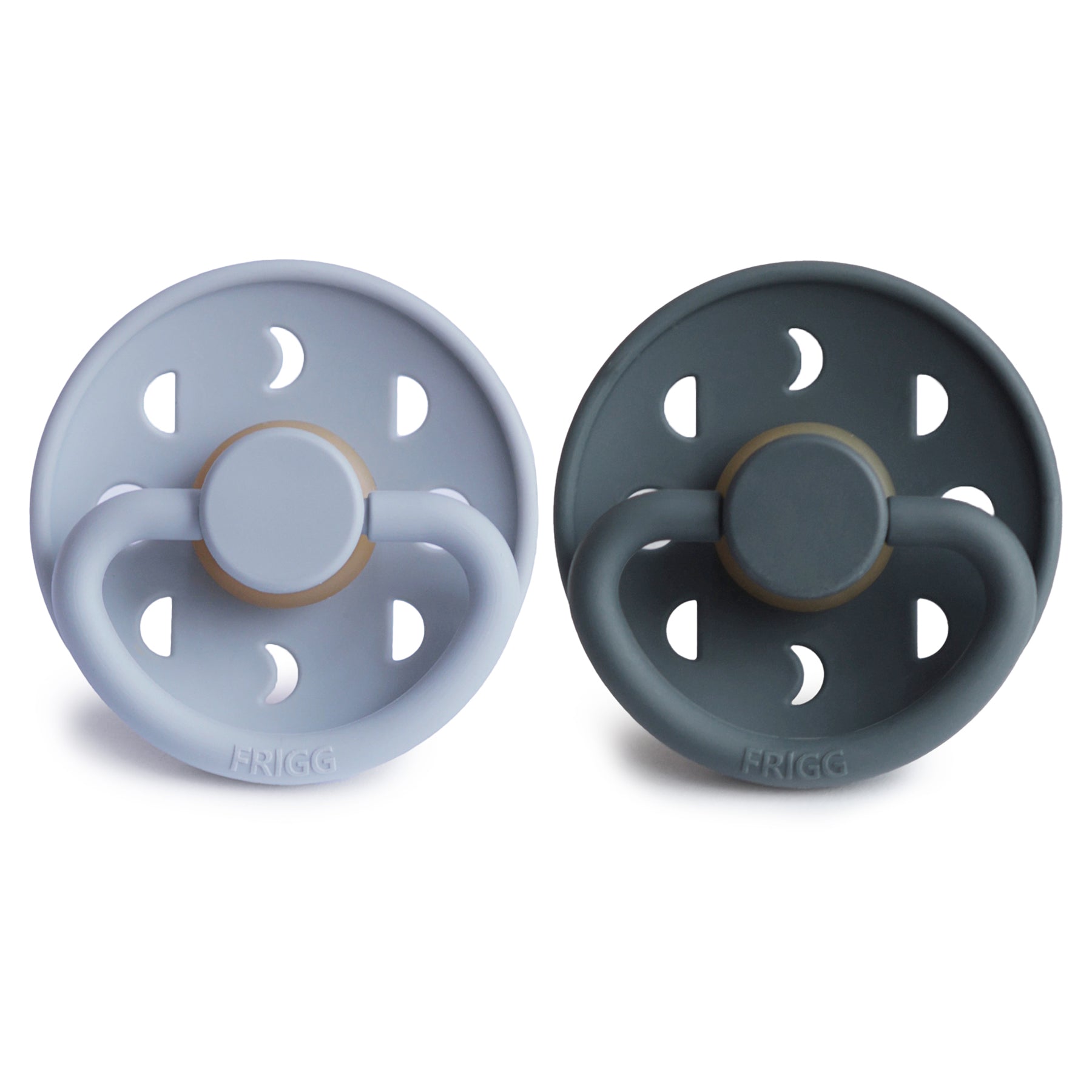 FRIGG Moon Natural Rubber Pacifier 2-Pack {Drop Ship}