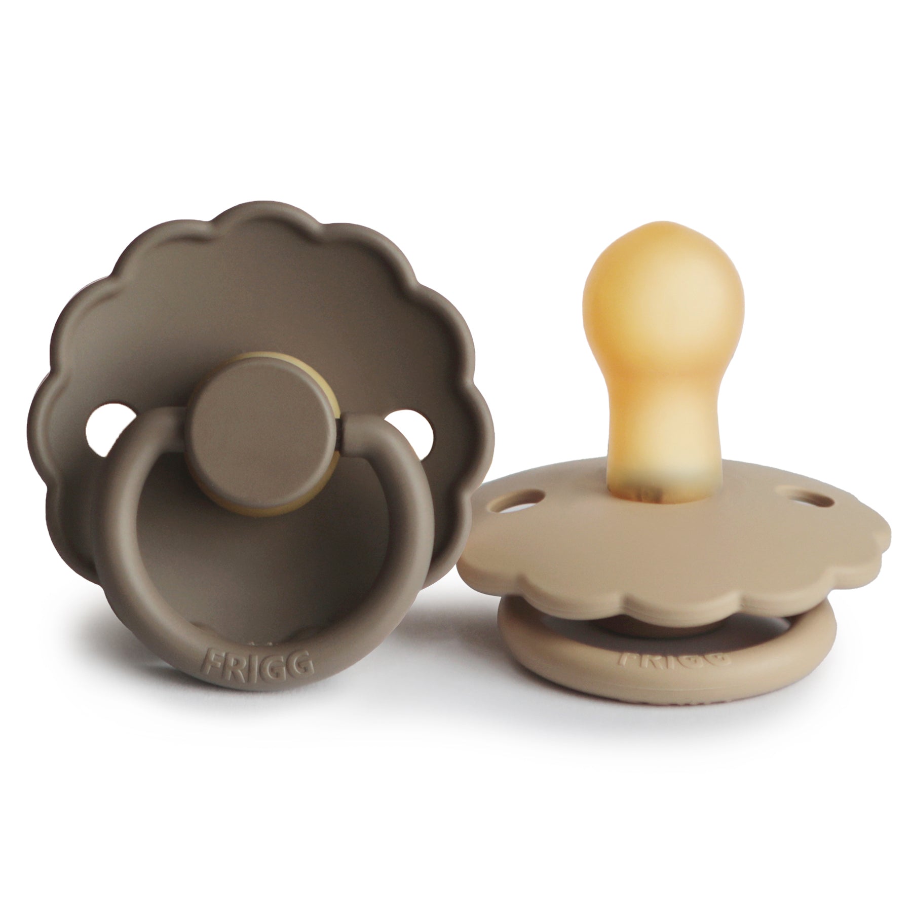 FRIGG Daisy Natural Rubber Pacifier 2-Pack {Drop Ship}