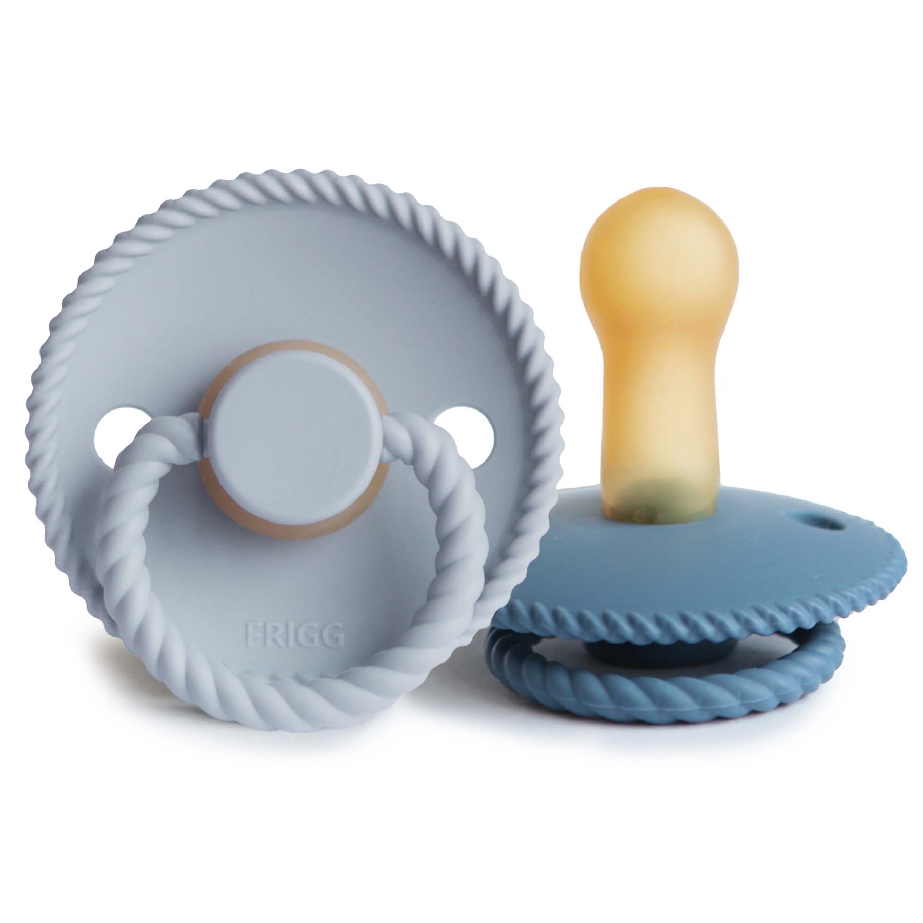 FRIGG Rope Natural Rubber Pacifier 2-Pack {Drop Ship}
