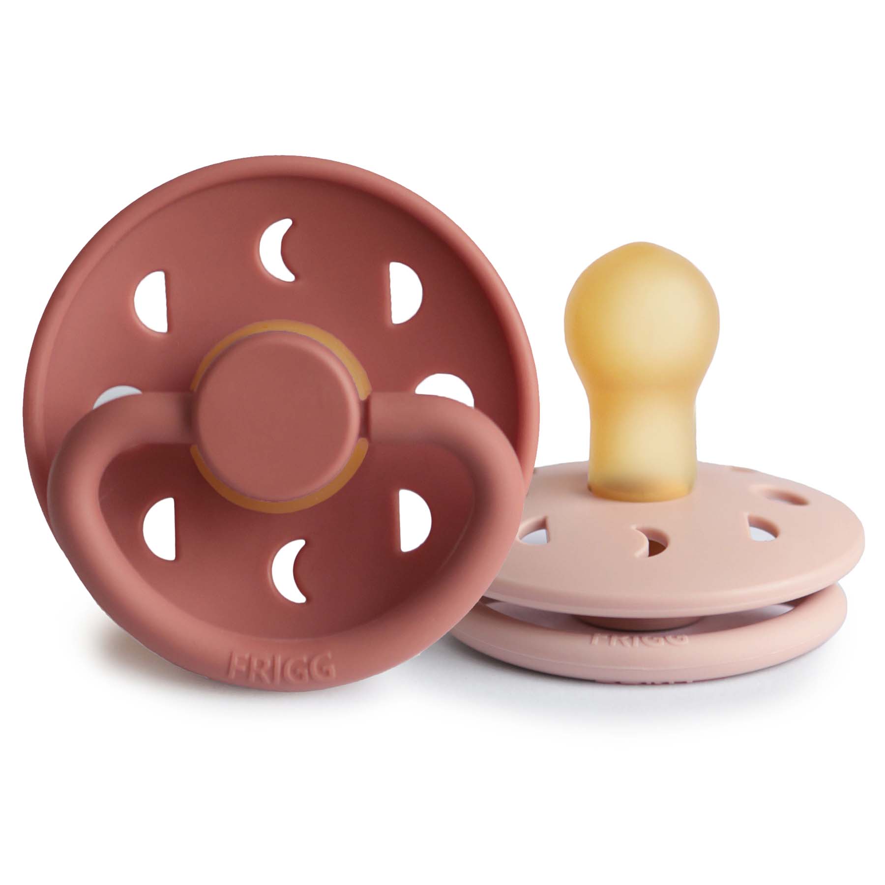 FRIGG Moon Natural Rubber Pacifier 2-Pack {Drop Ship}