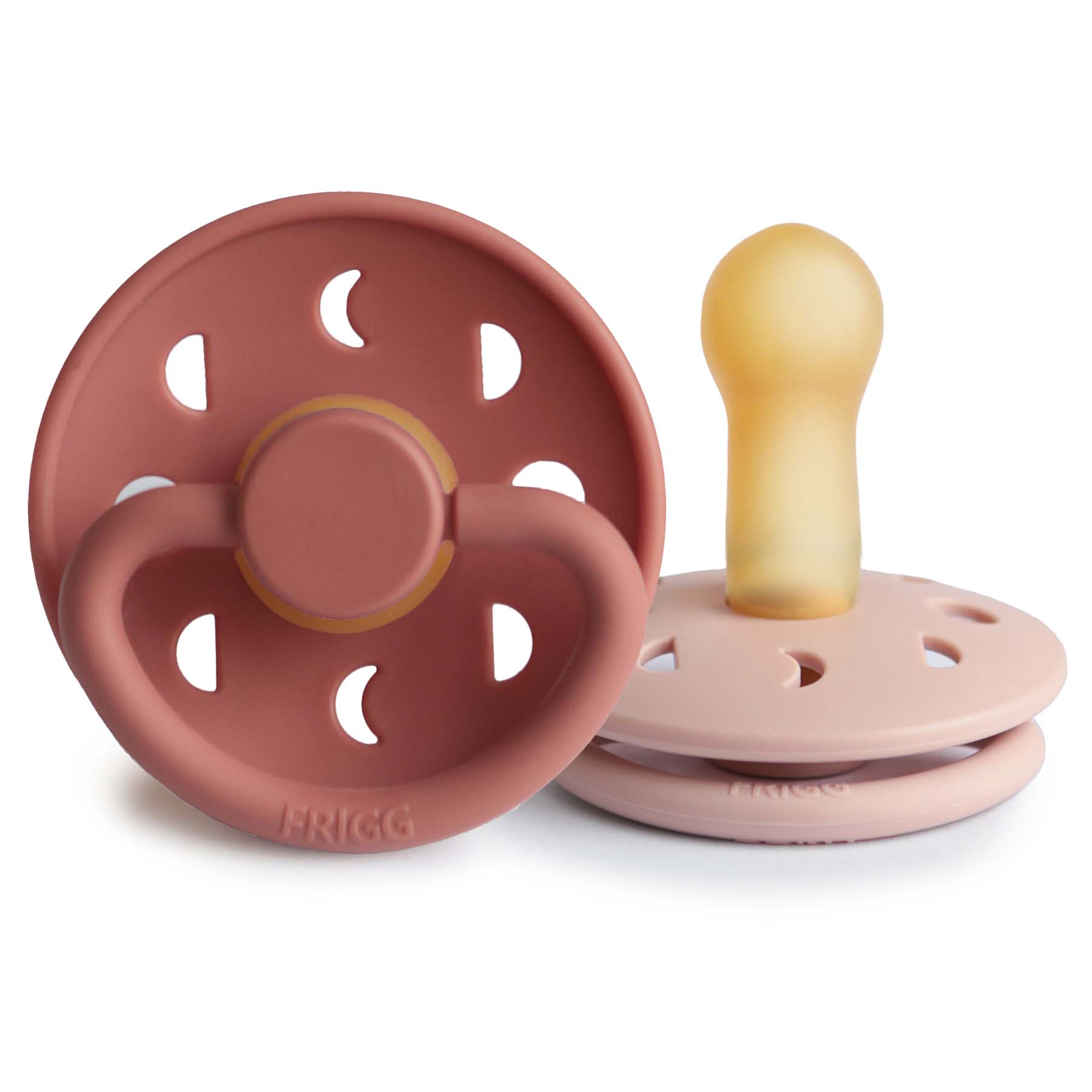 FRIGG Moon Natural Rubber Pacifier 2-Pack {Drop Ship}
