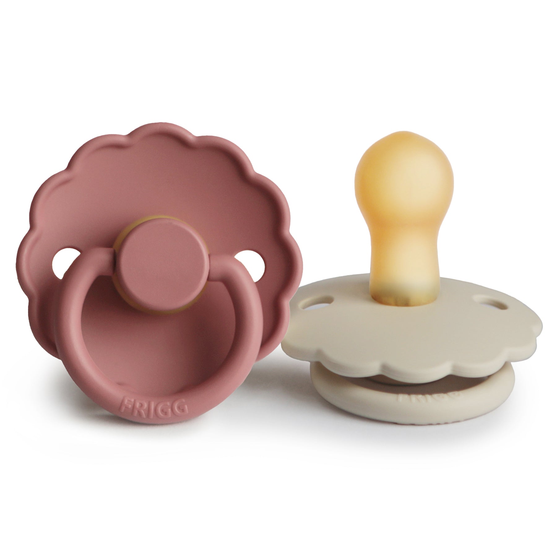 FRIGG Daisy Natural Rubber Pacifier 2-Pack {Drop Ship}