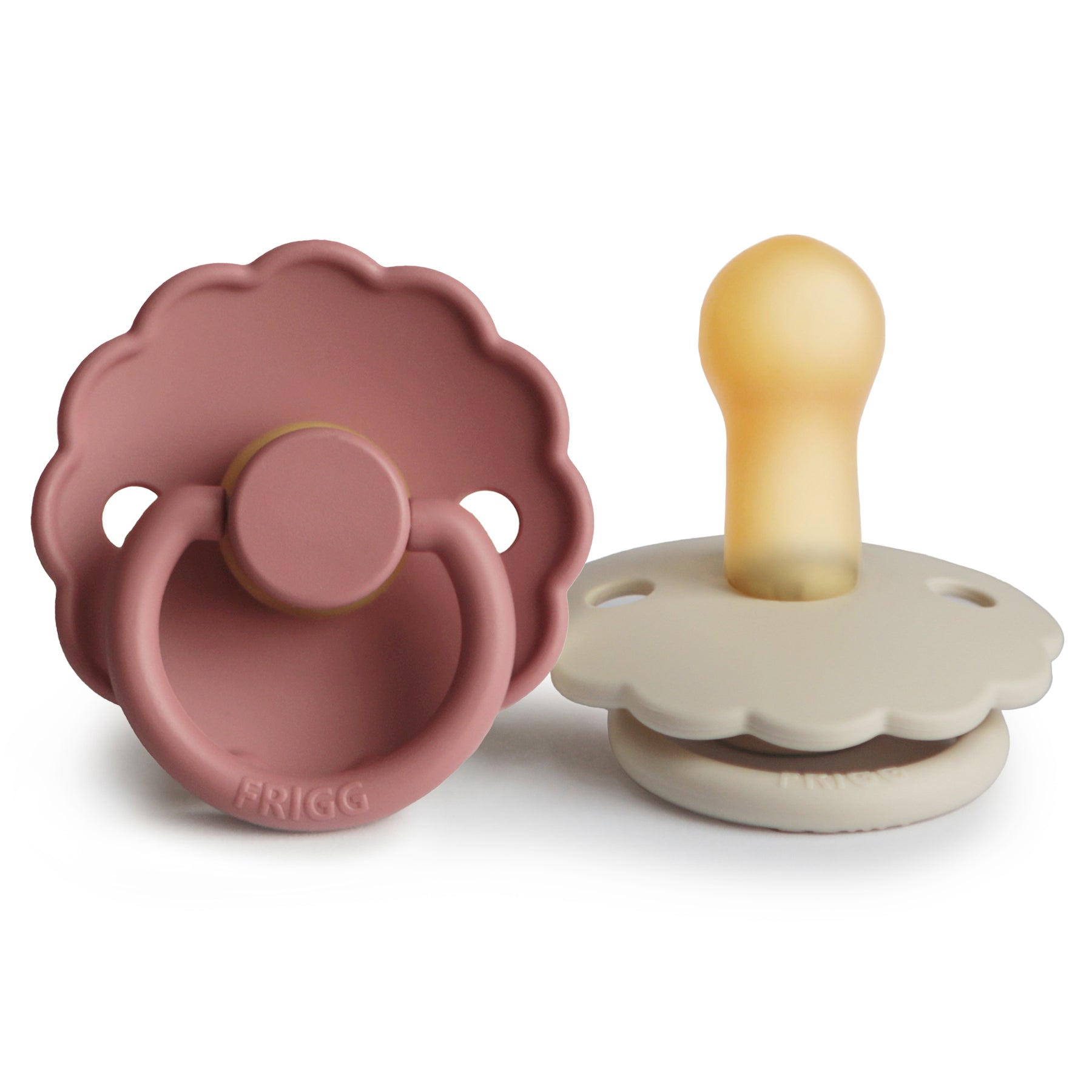 FRIGG Daisy Natural Rubber Pacifier 2-Pack {Drop Ship}
