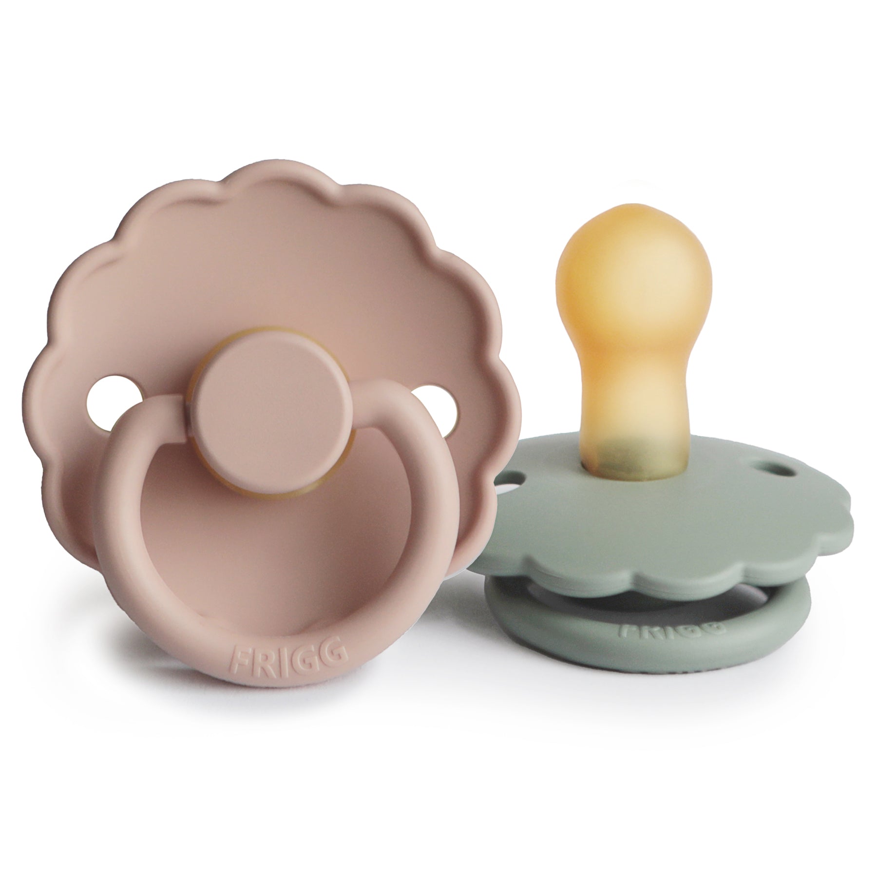 FRIGG Daisy Natural Rubber Pacifier 2-Pack {Drop Ship}