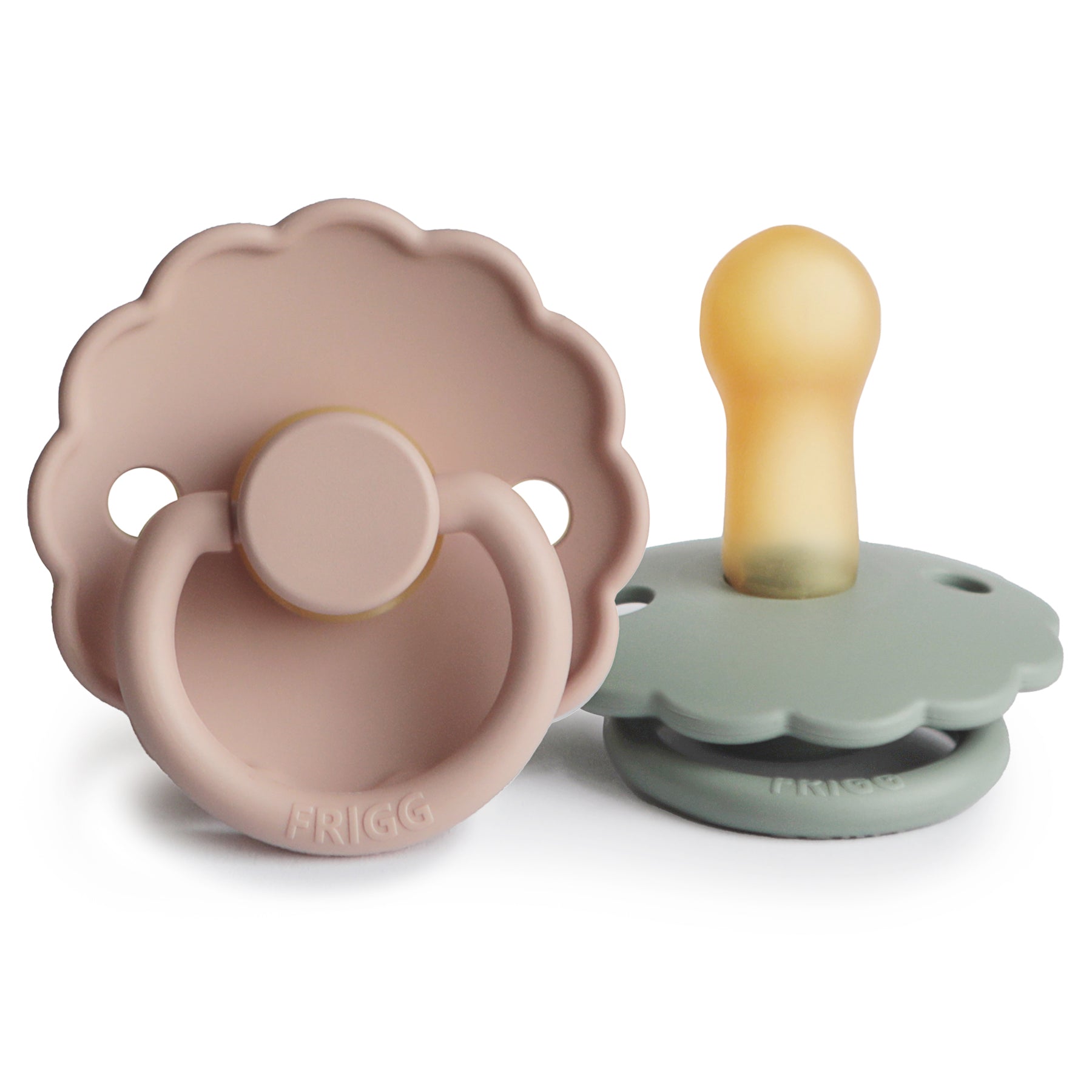 FRIGG Daisy Natural Rubber Pacifier 2-Pack {Drop Ship}