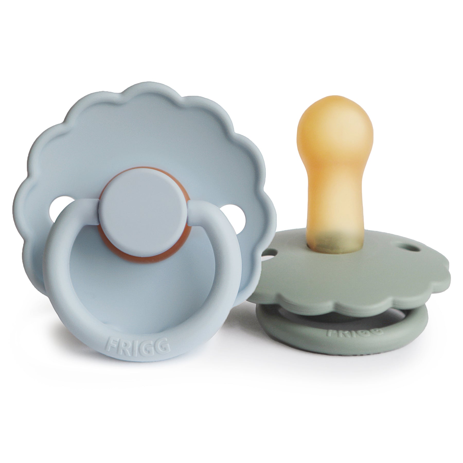 FRIGG Daisy Natural Rubber Pacifier 2-Pack {Drop Ship}