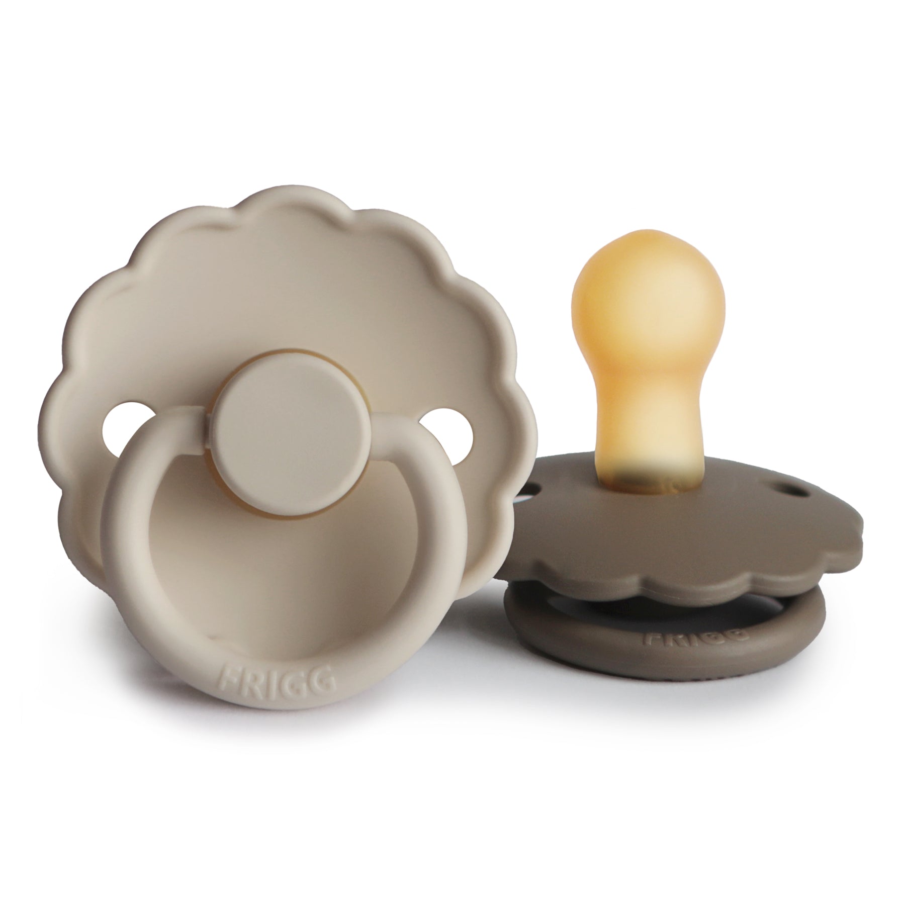 FRIGG Daisy Natural Rubber Pacifier 2-Pack {Drop Ship}