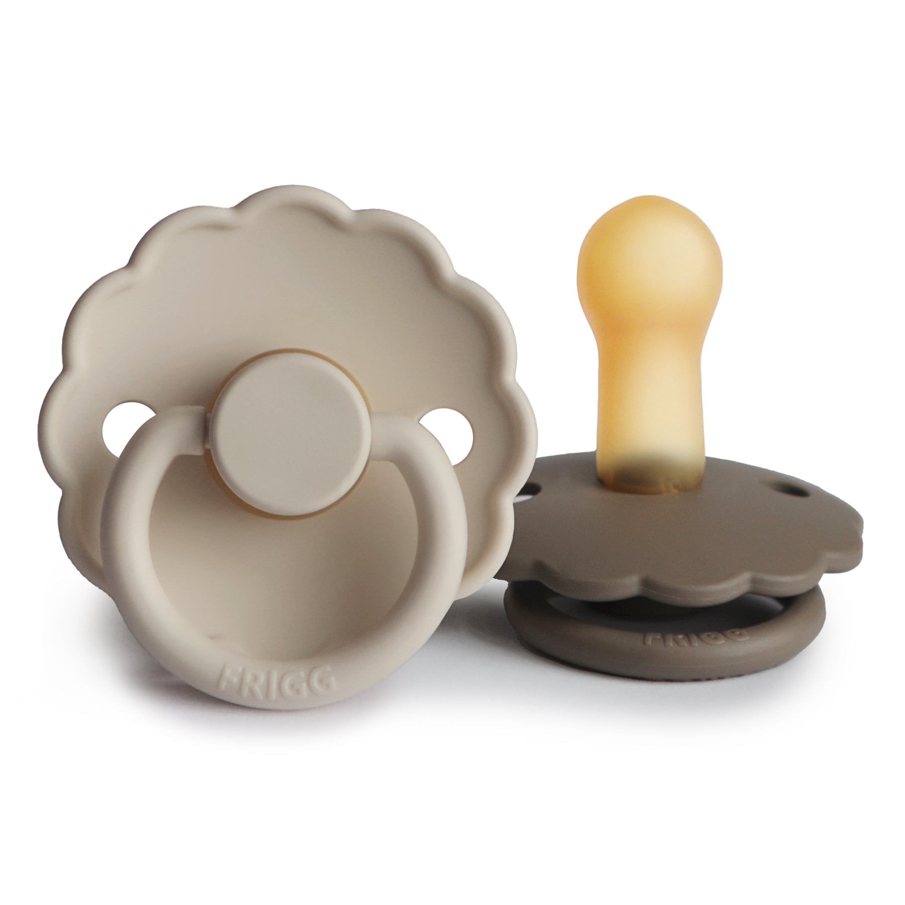 FRIGG Daisy Natural Rubber Pacifier 2-Pack {Drop Ship}