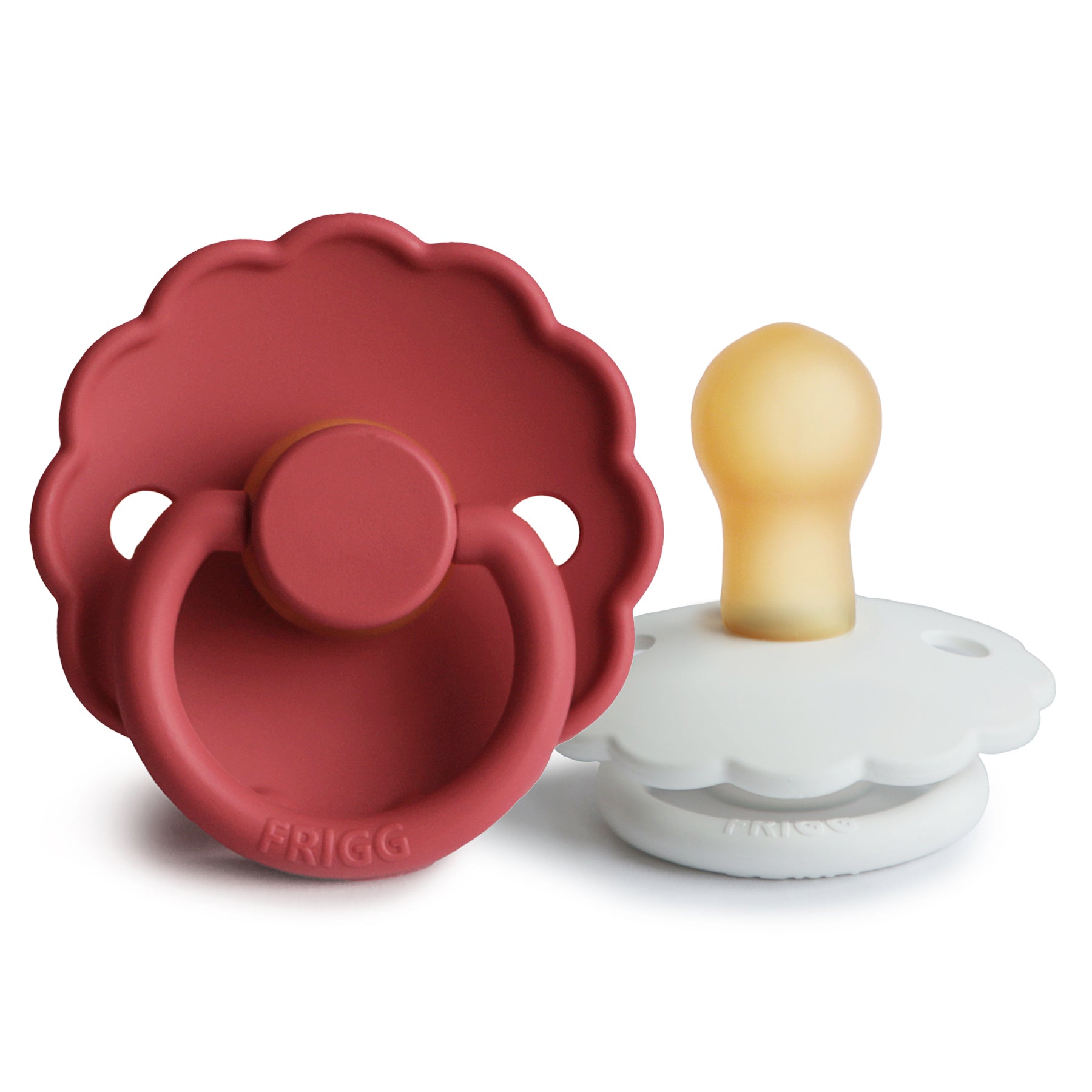 FRIGG Daisy Natural Rubber Pacifier 2-Pack {Drop Ship}