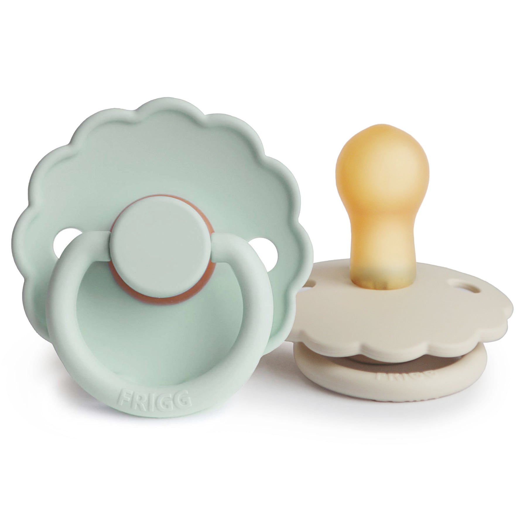 FRIGG Daisy Natural Rubber Pacifier 2-Pack {Drop Ship}
