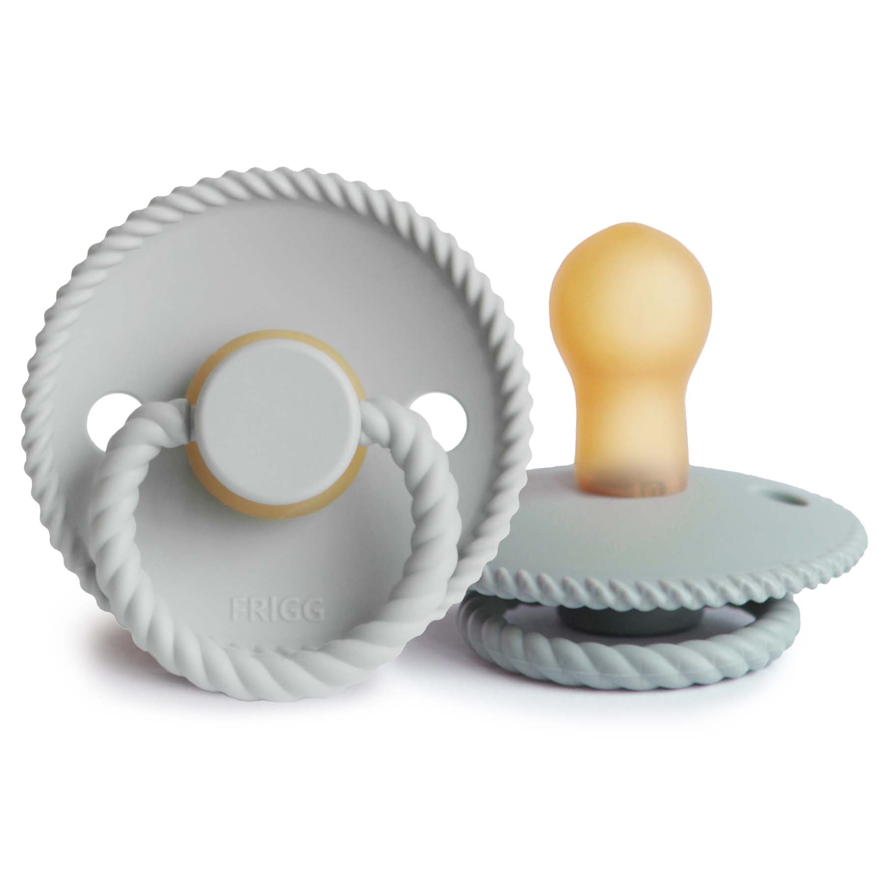 FRIGG Rope Natural Rubber Pacifier 2-Pack {Drop Ship}
