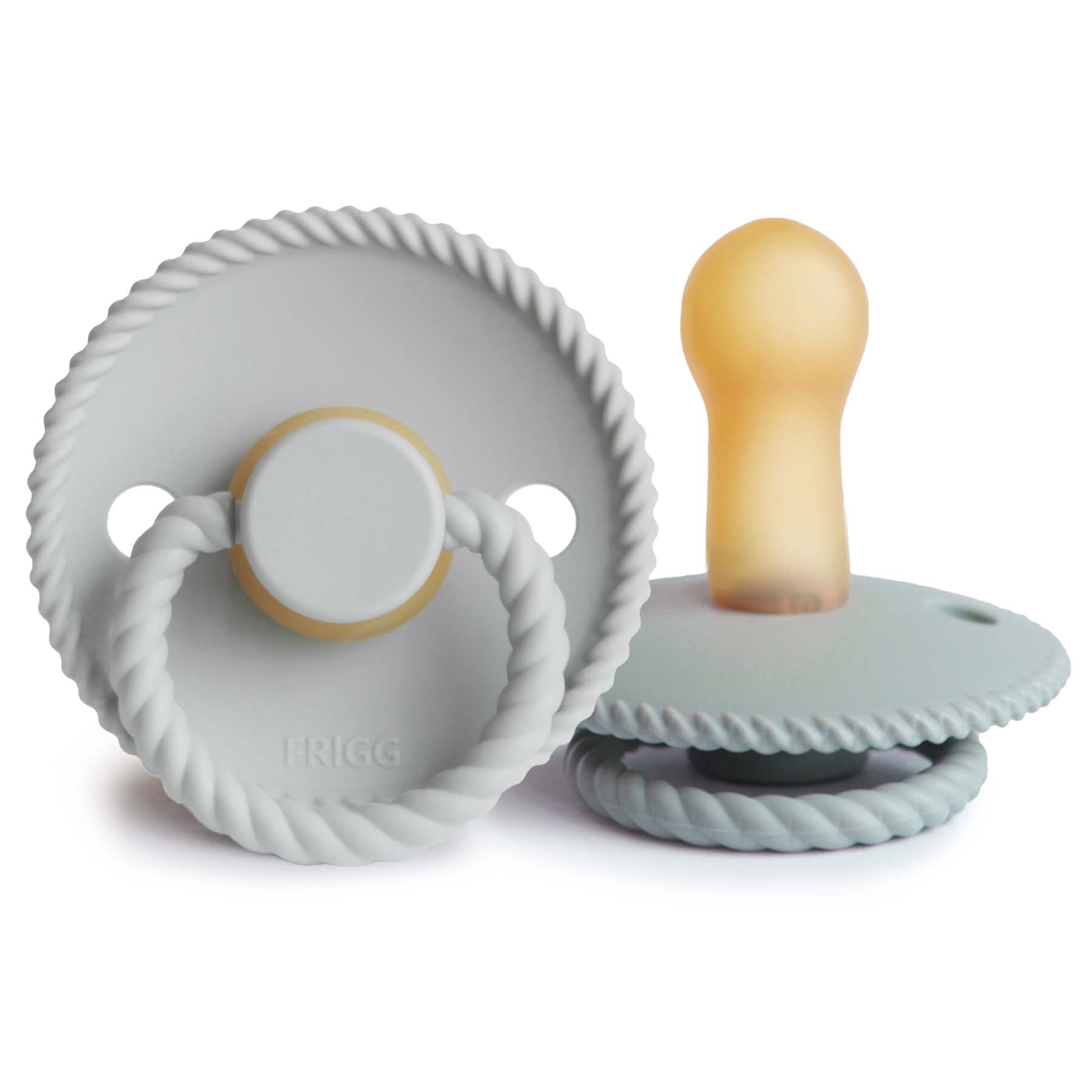 FRIGG Rope Natural Rubber Pacifier 2-Pack {Drop Ship}