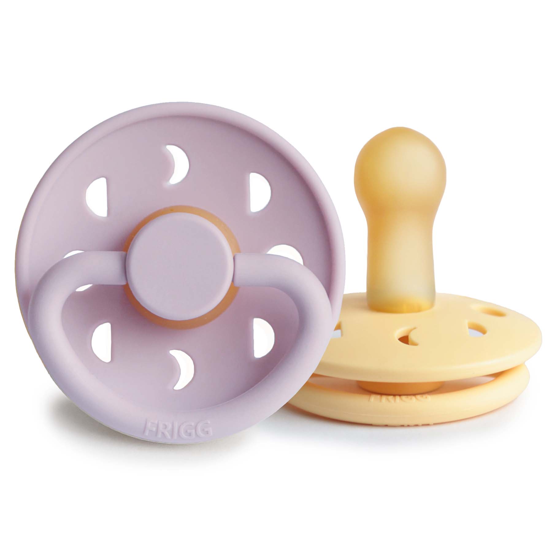 FRIGG Moon Natural Rubber Pacifier 2-Pack {Drop Ship}