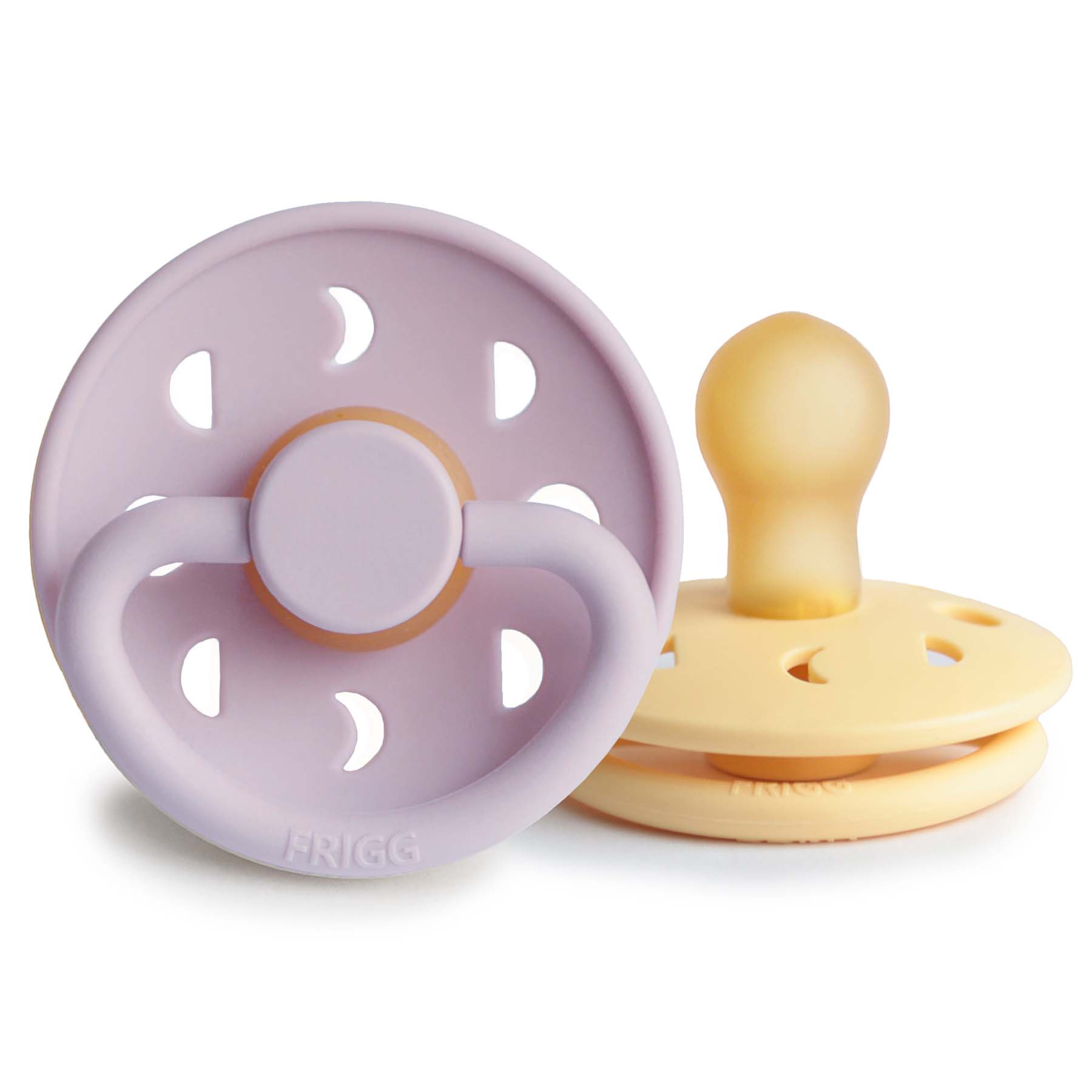 FRIGG Moon Natural Rubber Pacifier 2-Pack {Drop Ship}