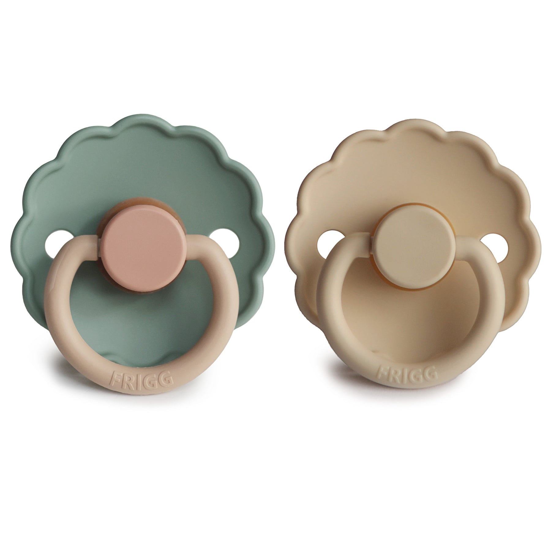 FRIGG Daisy Natural Rubber Pacifier 2-Pack {Drop Ship}