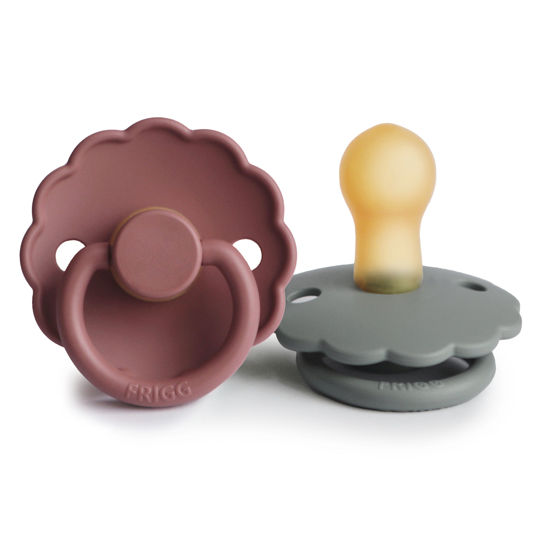 FRIGG Daisy Natural Rubber Pacifier 2-Pack {Drop Ship}