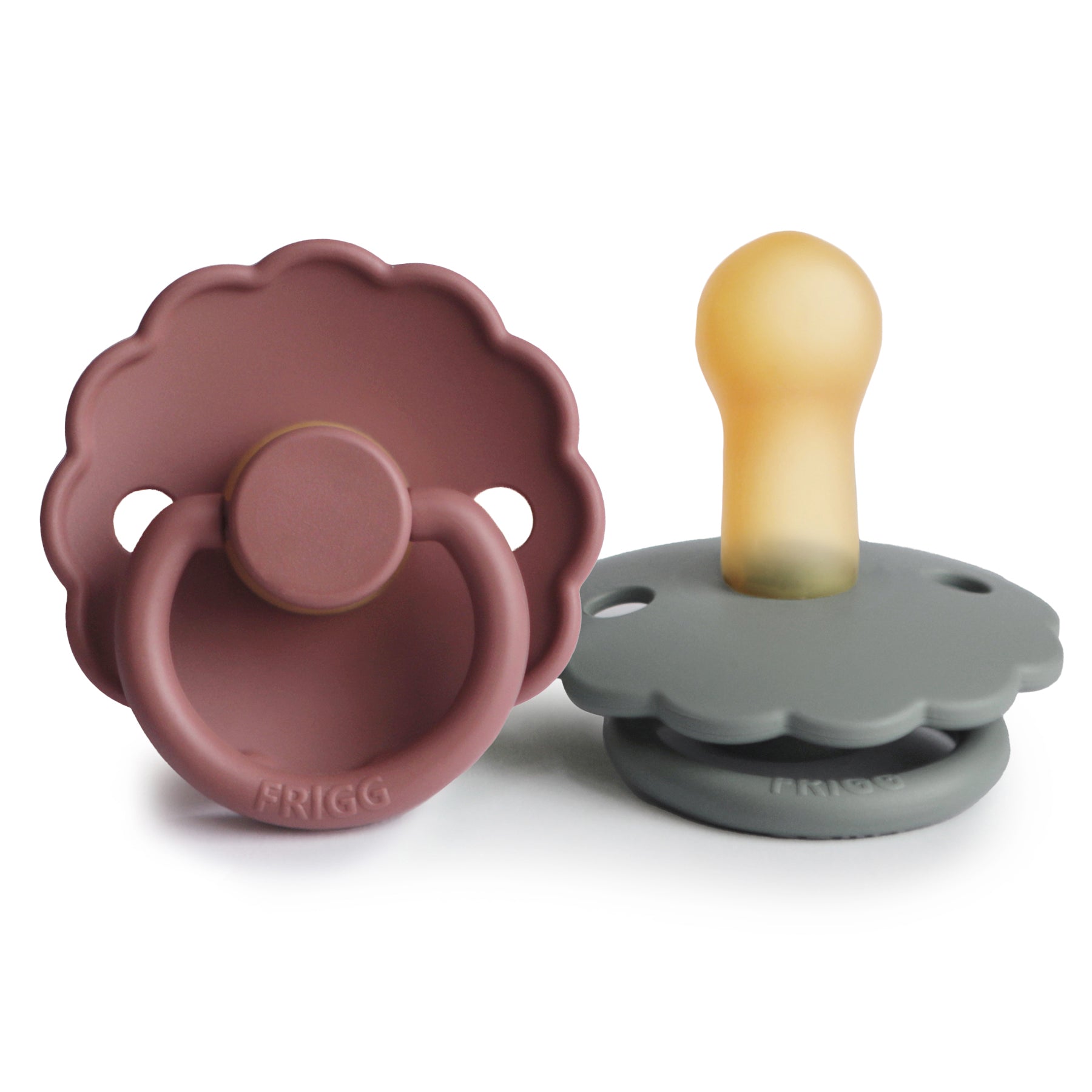 FRIGG Daisy Natural Rubber Pacifier 2-Pack {Drop Ship}