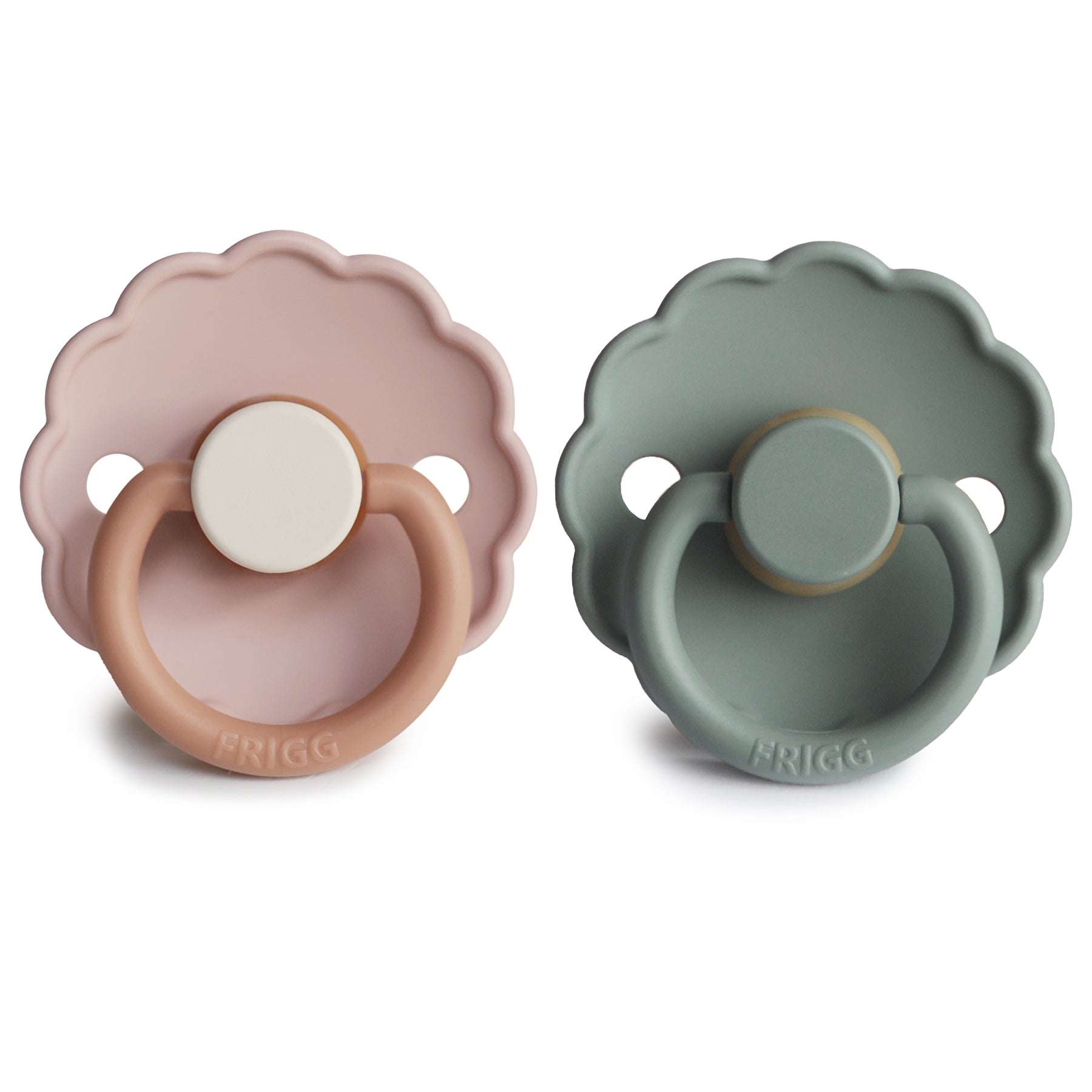FRIGG Daisy Natural Rubber Pacifier 2-Pack {Drop Ship}