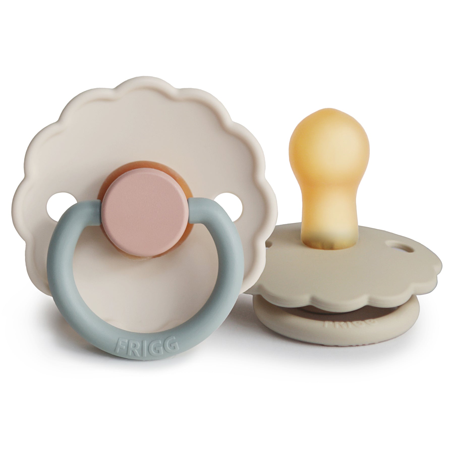 FRIGG Daisy Natural Rubber Pacifier 2-Pack {Drop Ship}