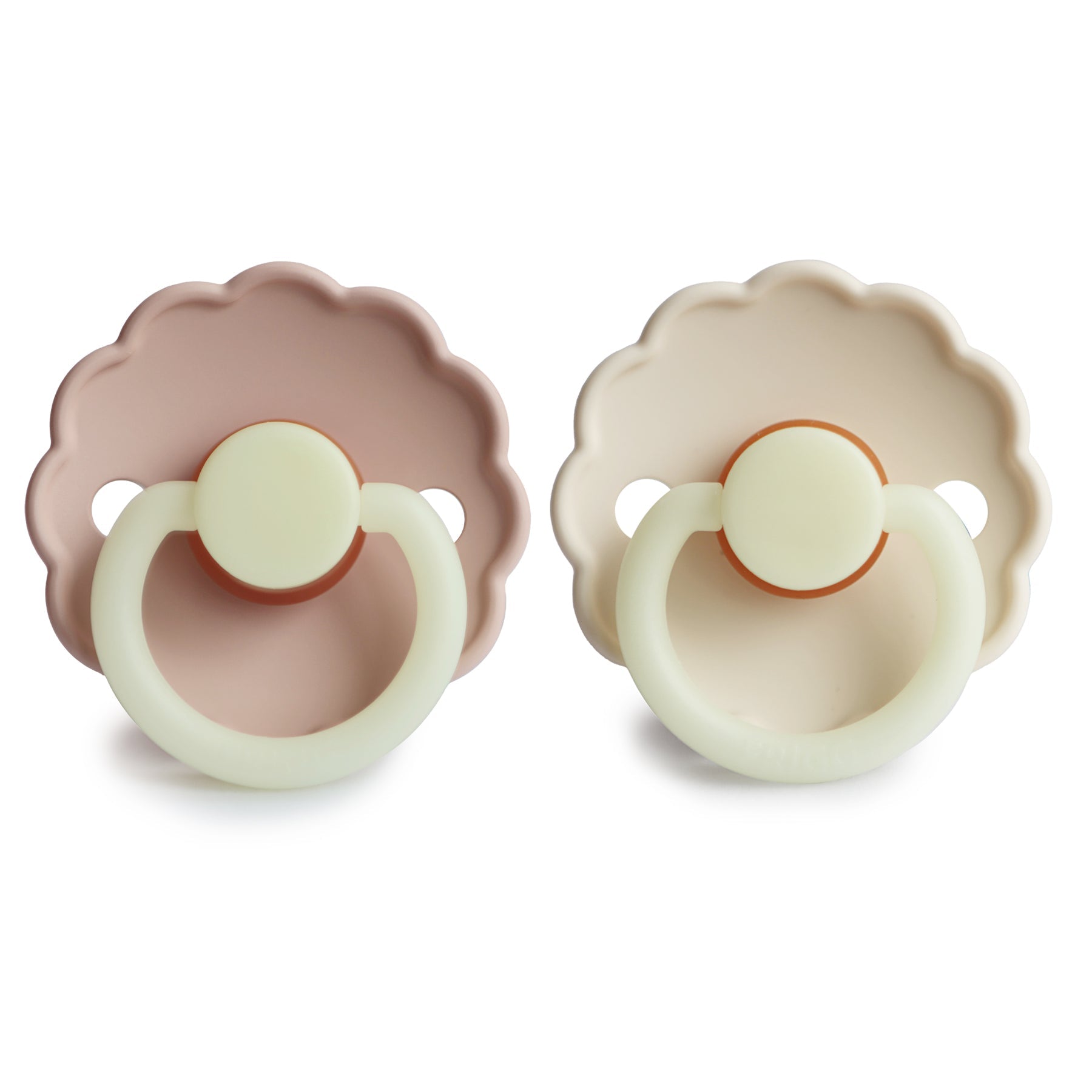FRIGG Daisy Night Natural Rubber Pacifier 2-Pack {Drop Ship}