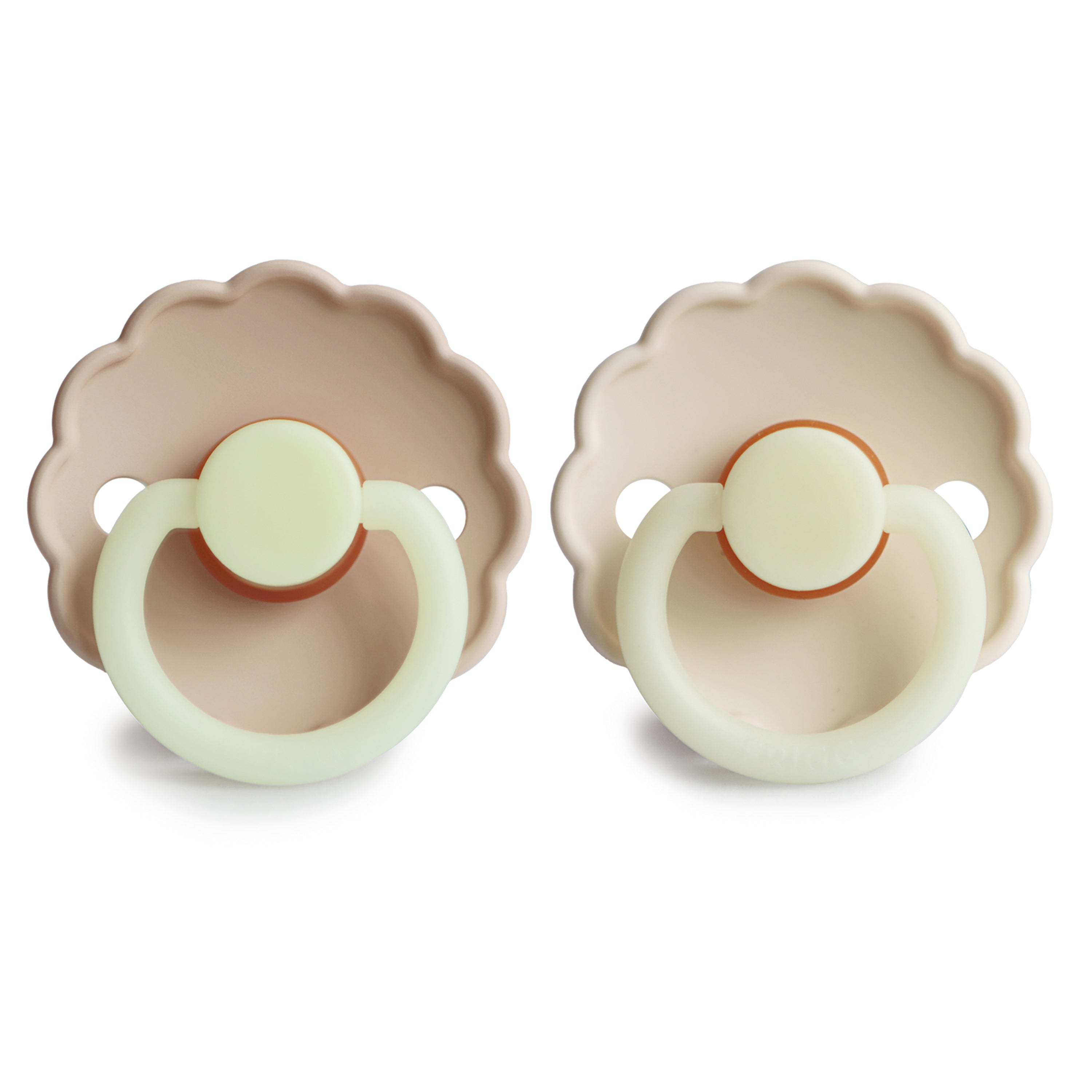 FRIGG Daisy Night Natural Rubber Pacifier 2-Pack {Drop Ship}