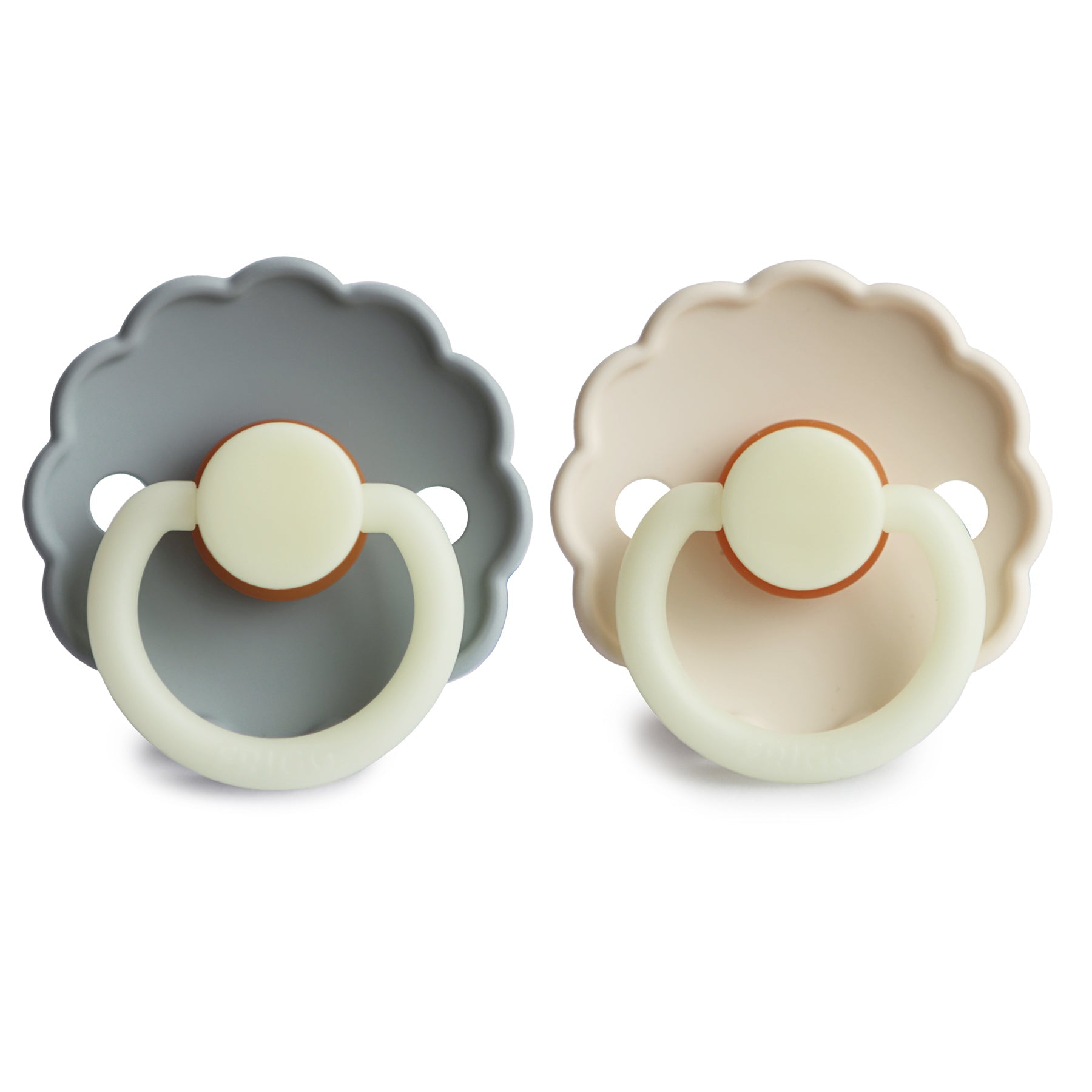 FRIGG Daisy Night Natural Rubber Pacifier 2-Pack {Drop Ship}