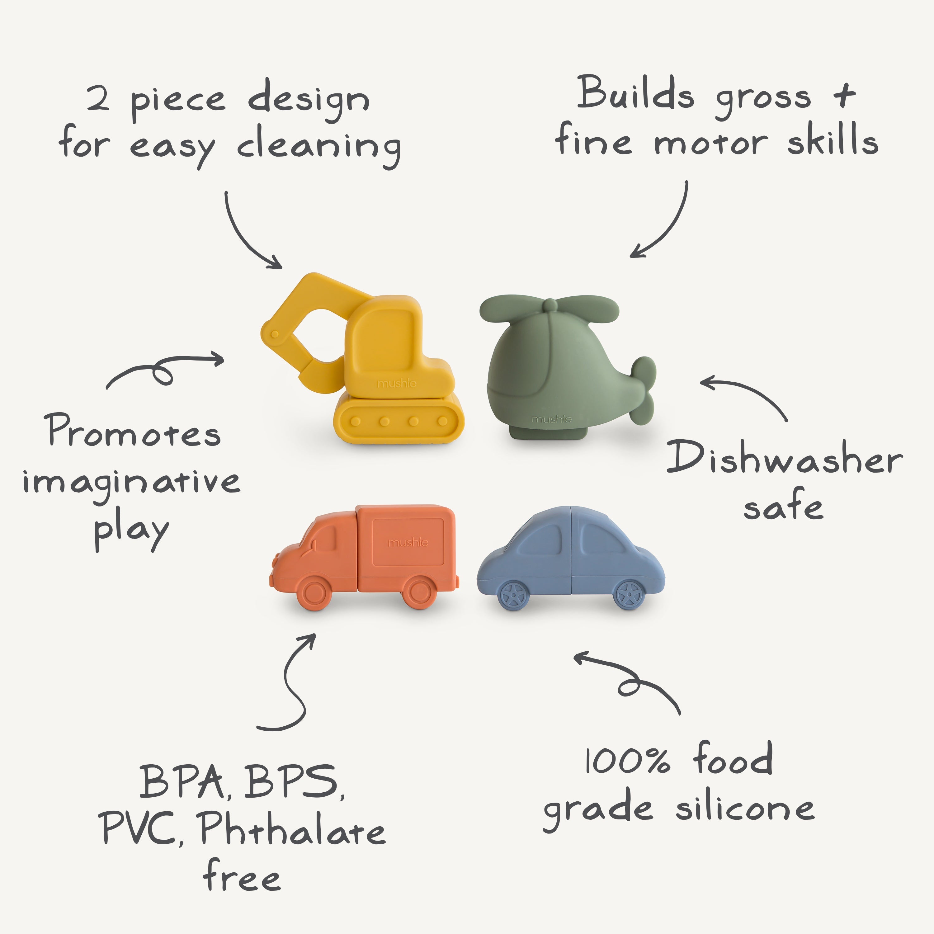 Vehicles Mold Free Bath Play Set {Drop Ship}