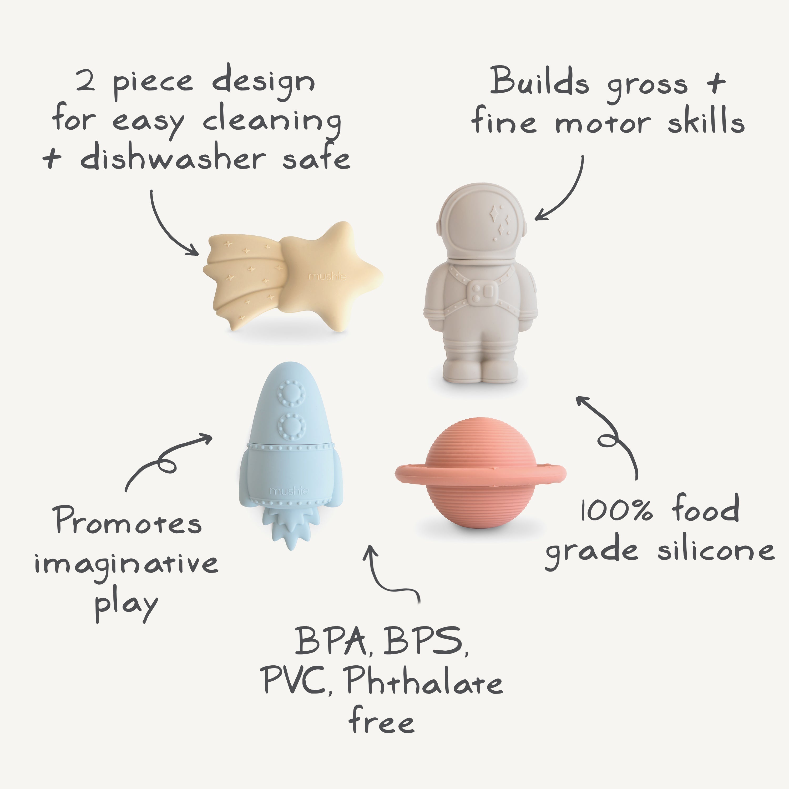 Space Mold Free Bath Play Set {Drop Ship}