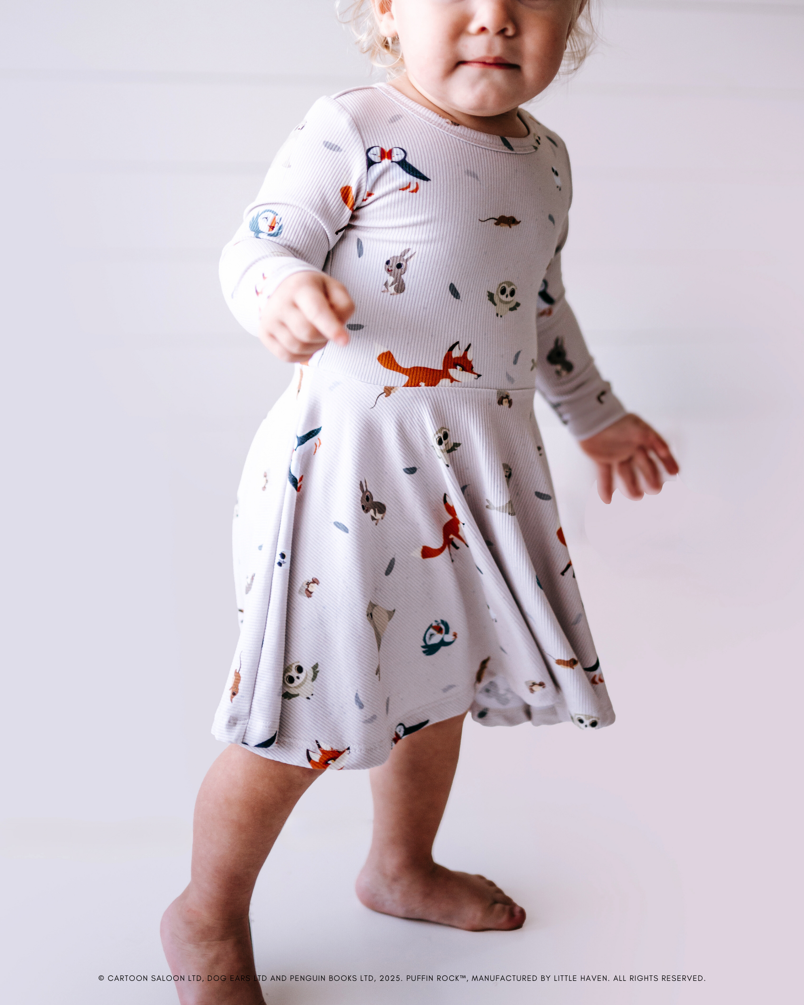 Puffin Rock™ Our Little Island (Long Sleeve Twirl Dress)