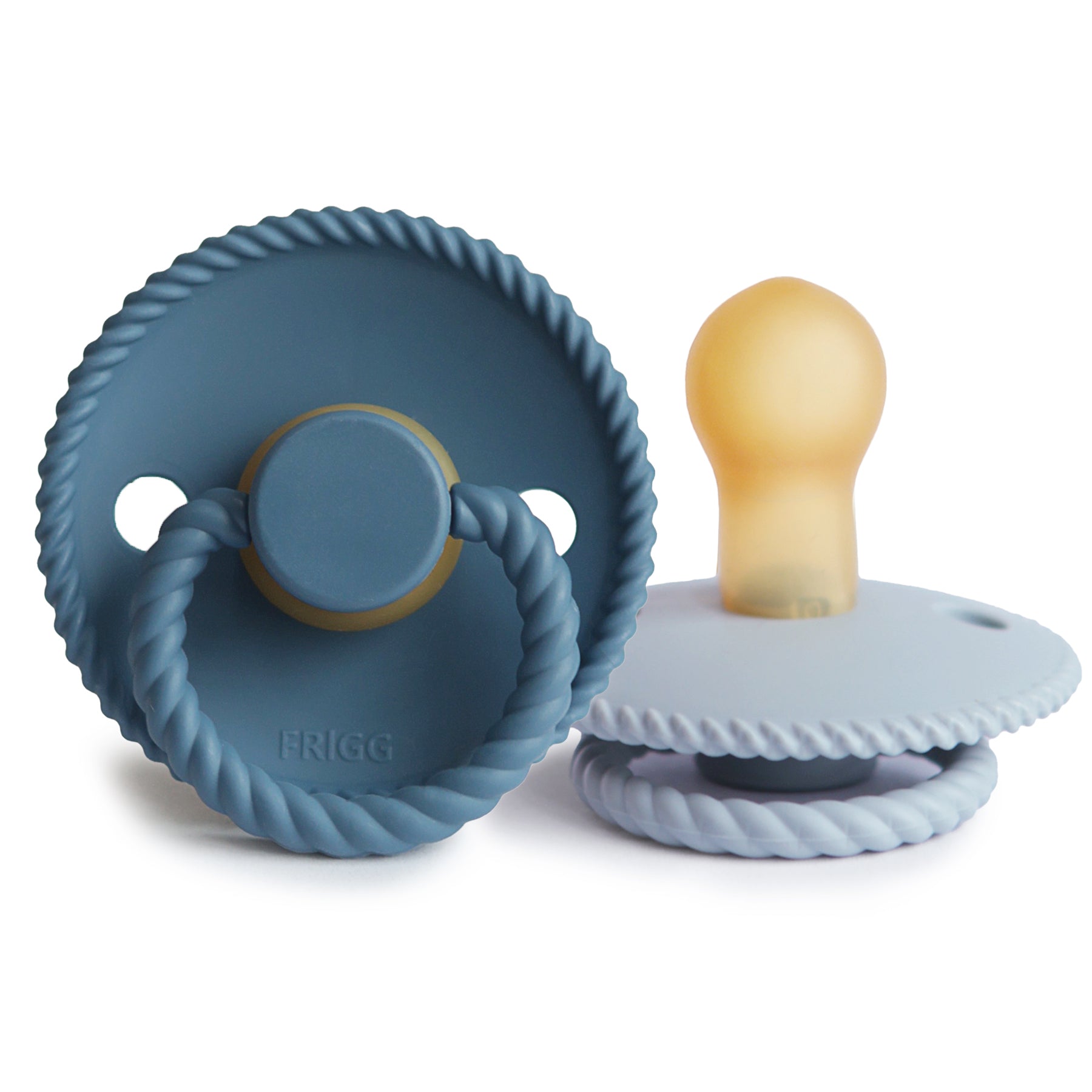 FRIGG Rope Natural Rubber Pacifier 2-Pack {Drop Ship}