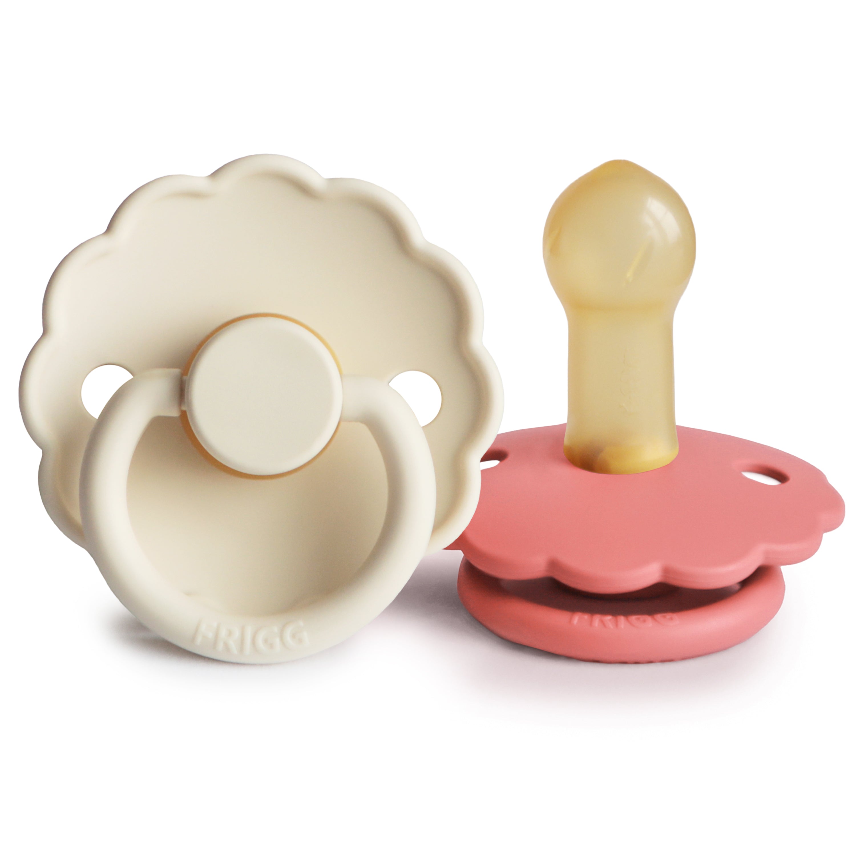 FRIGG Daisy Natural Rubber Pacifier 2-Pack {Drop Ship}