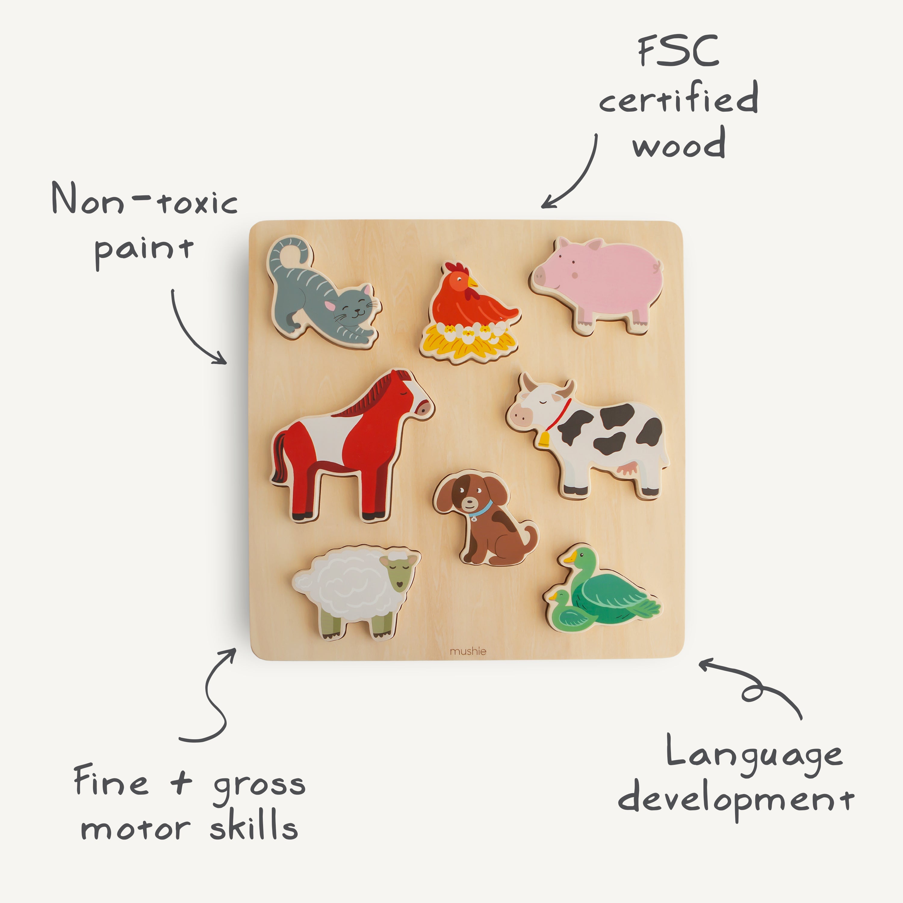 Wooden Farm Puzzle {Drop Ship}