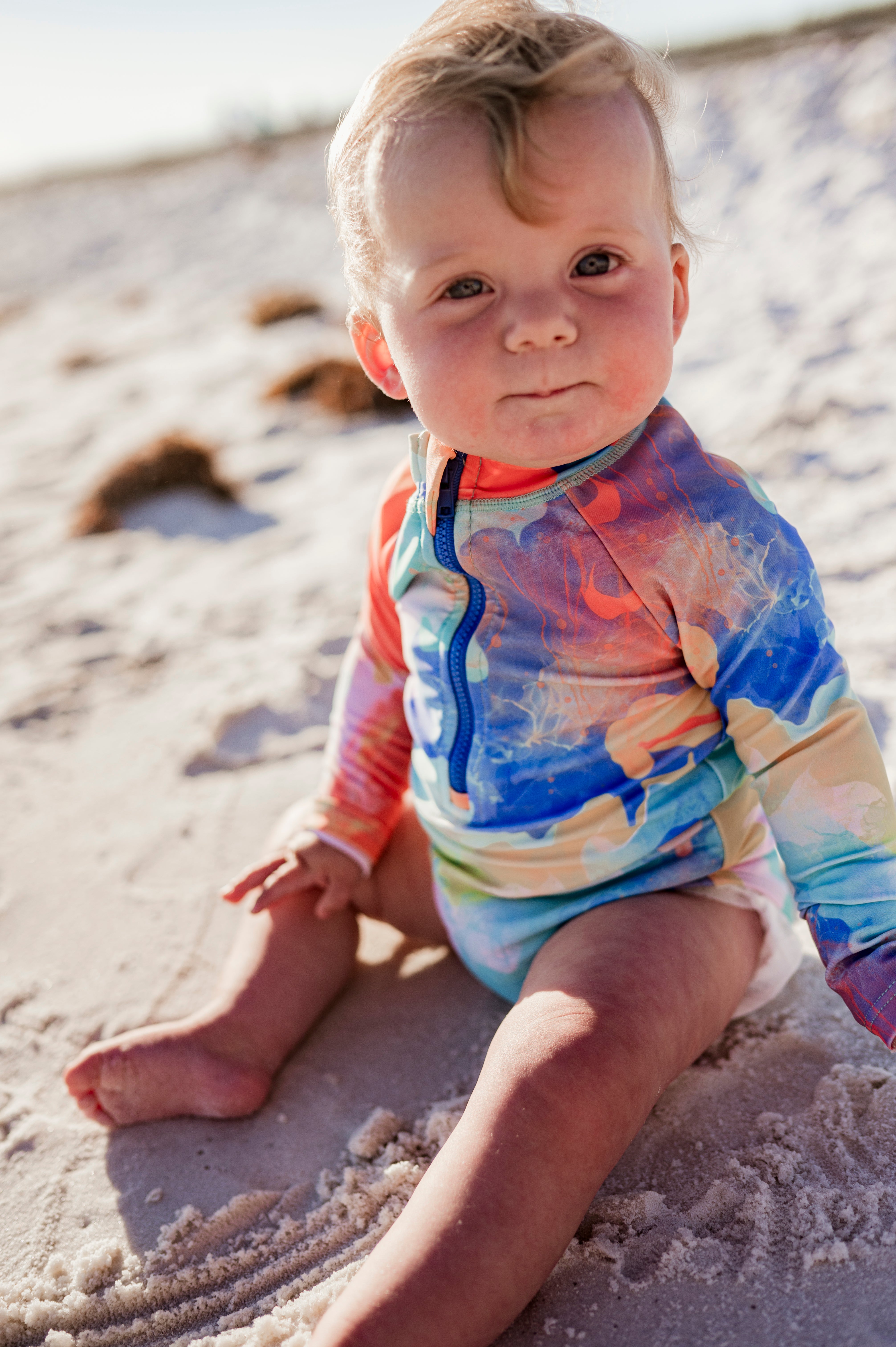 Sherbet Sunset  - (SNAP RASH GUARD) - FINAL FEW