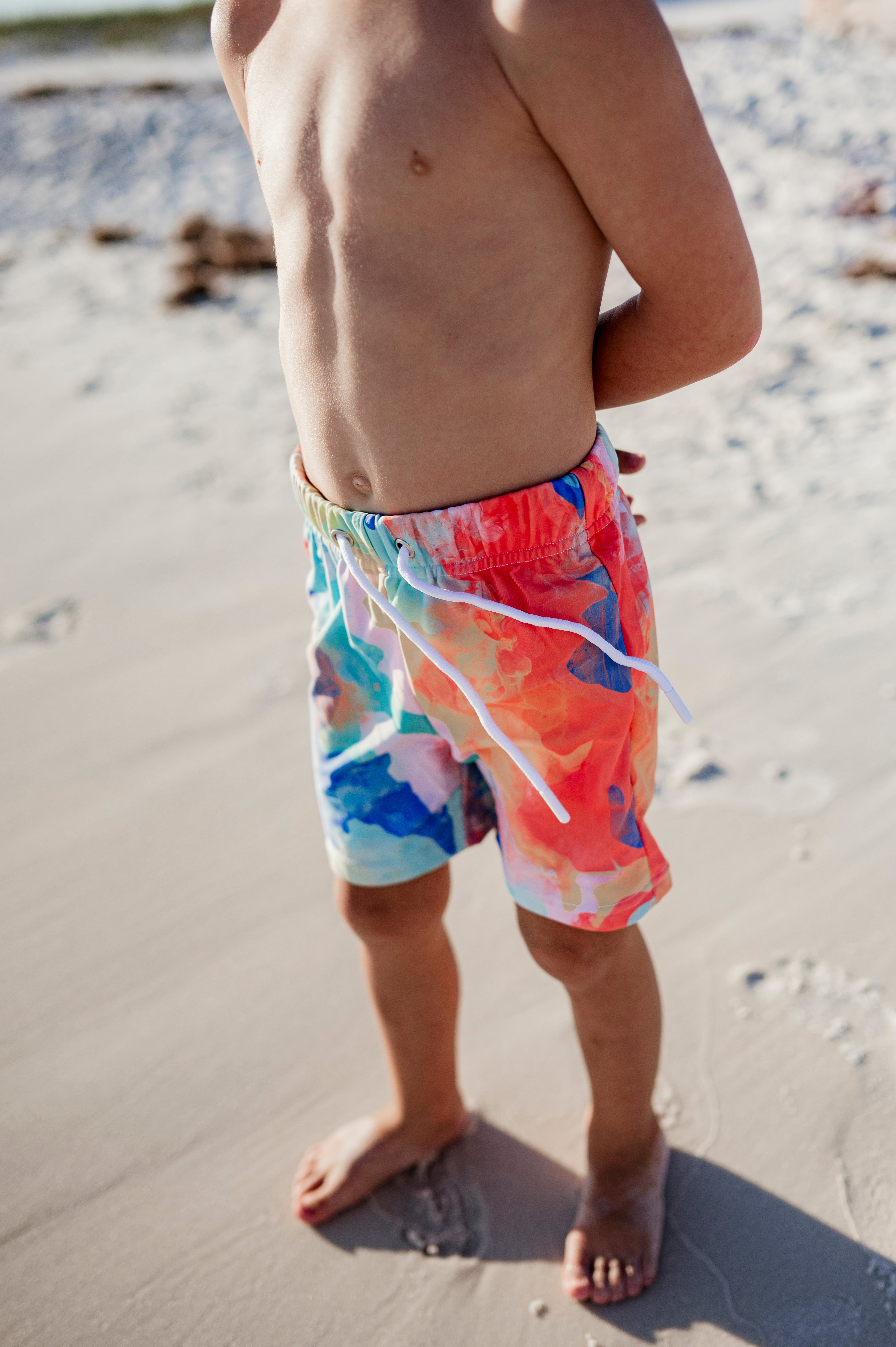 Sherbet Sunset  - (SWIM SHORTS) - FINAL FEW