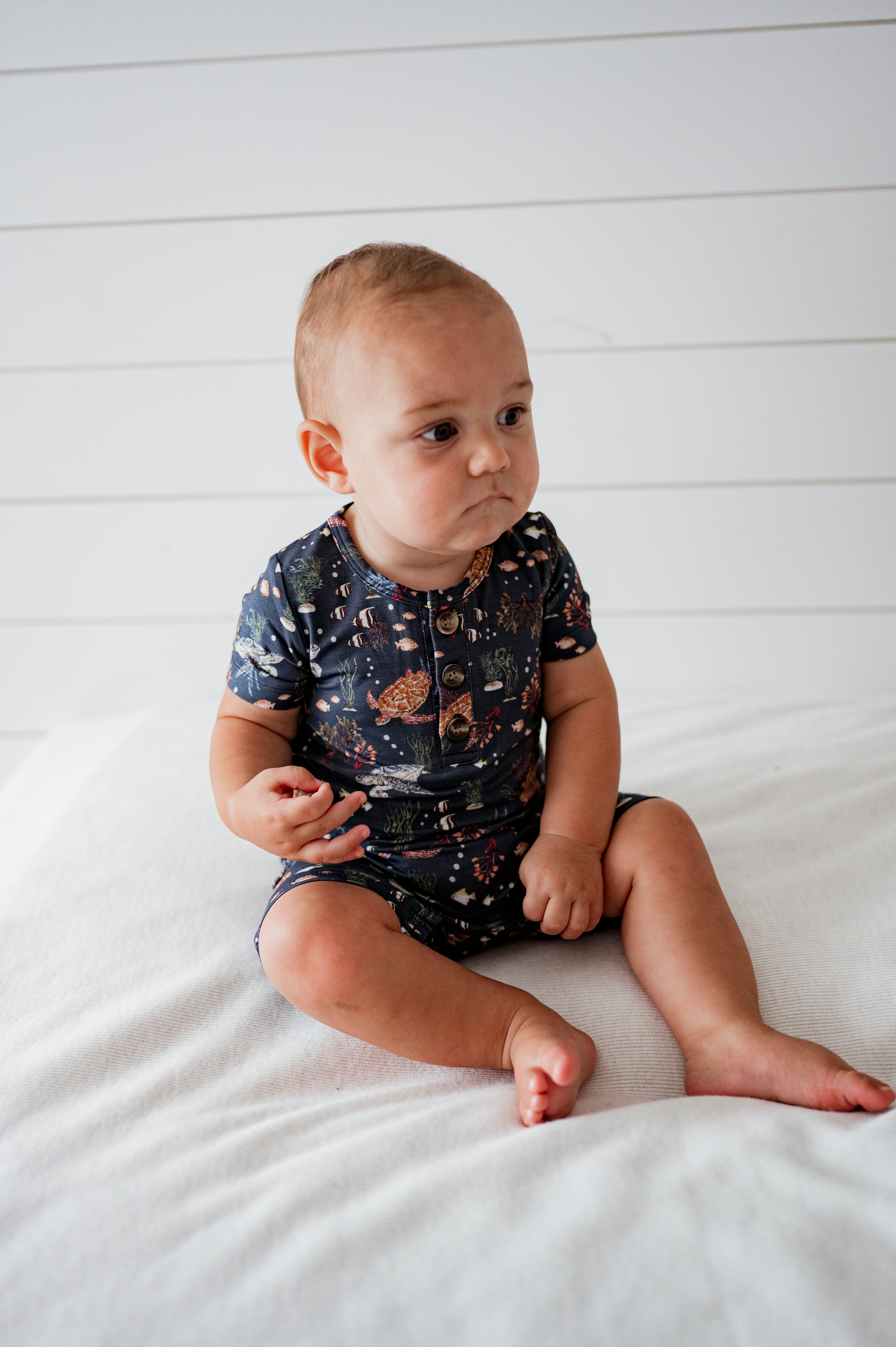 Shell Yeah - (SHORTIE ROMPER)