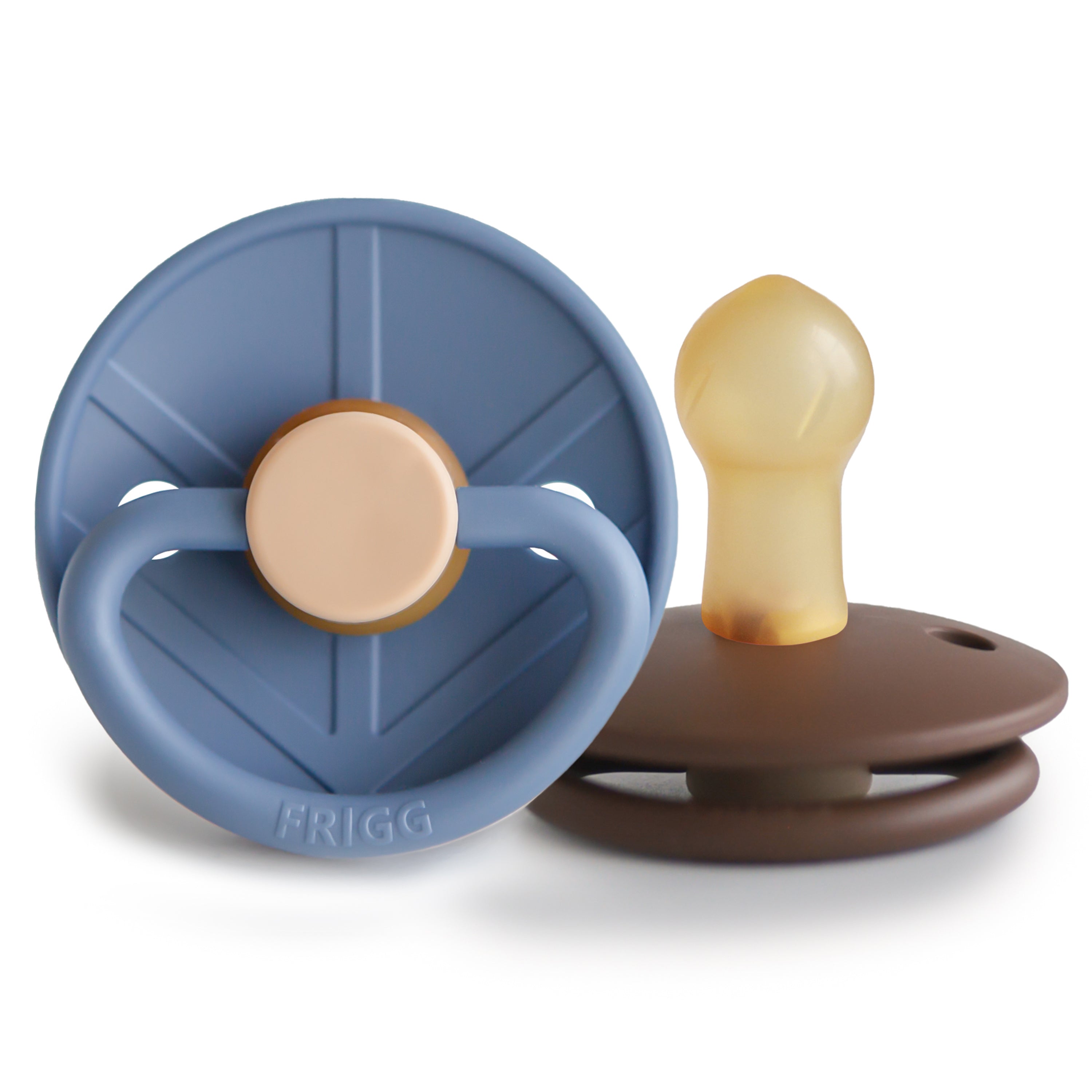 FRIGG Little Viking Natural Rubber Pacifier 2-Pack {Drop Ship}