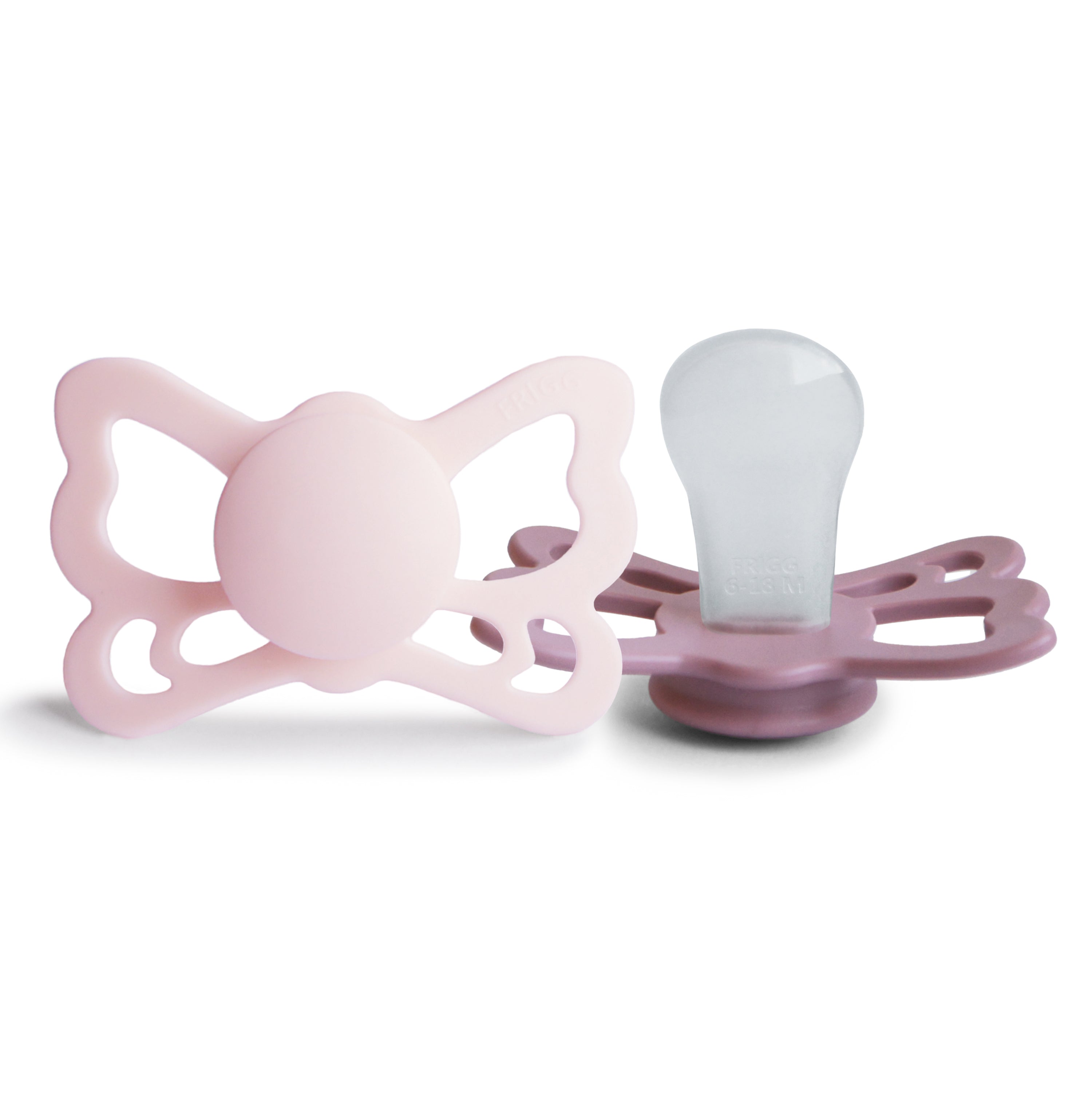 FRIGG Butterfly Anatomical Silicone Pacifier 2-Pack (6-18 Months) {Drop Ship}