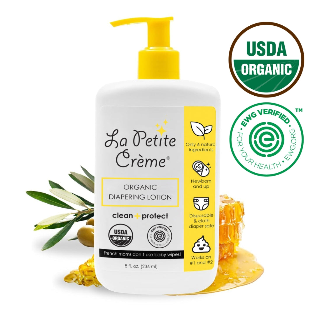 Organic French Diapering Liniment Lotion - Pump Bottle - 8 oz {Drop Ship}