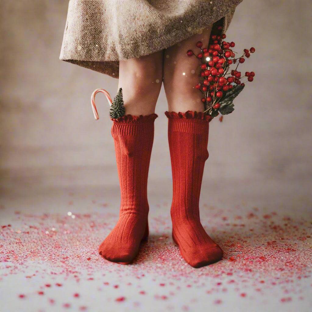 LLB Lace Top Knee High Socks {DROP SHIP}