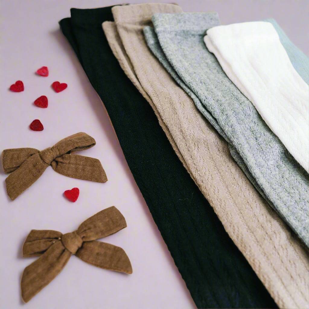 Little Love Bug Cable Knit Tights {DROP SHIP}