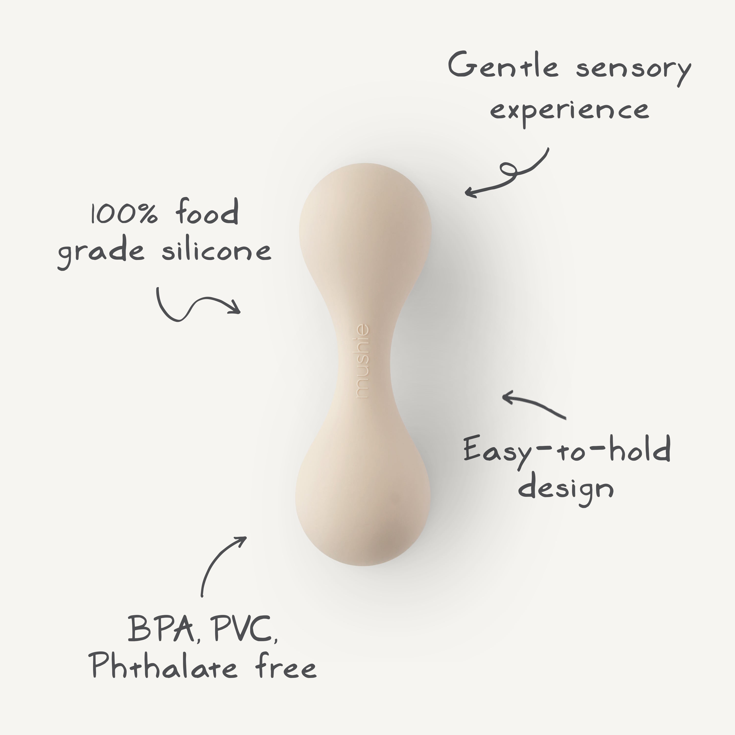 Silicone Baby Rattle Toy {Drop Ship}